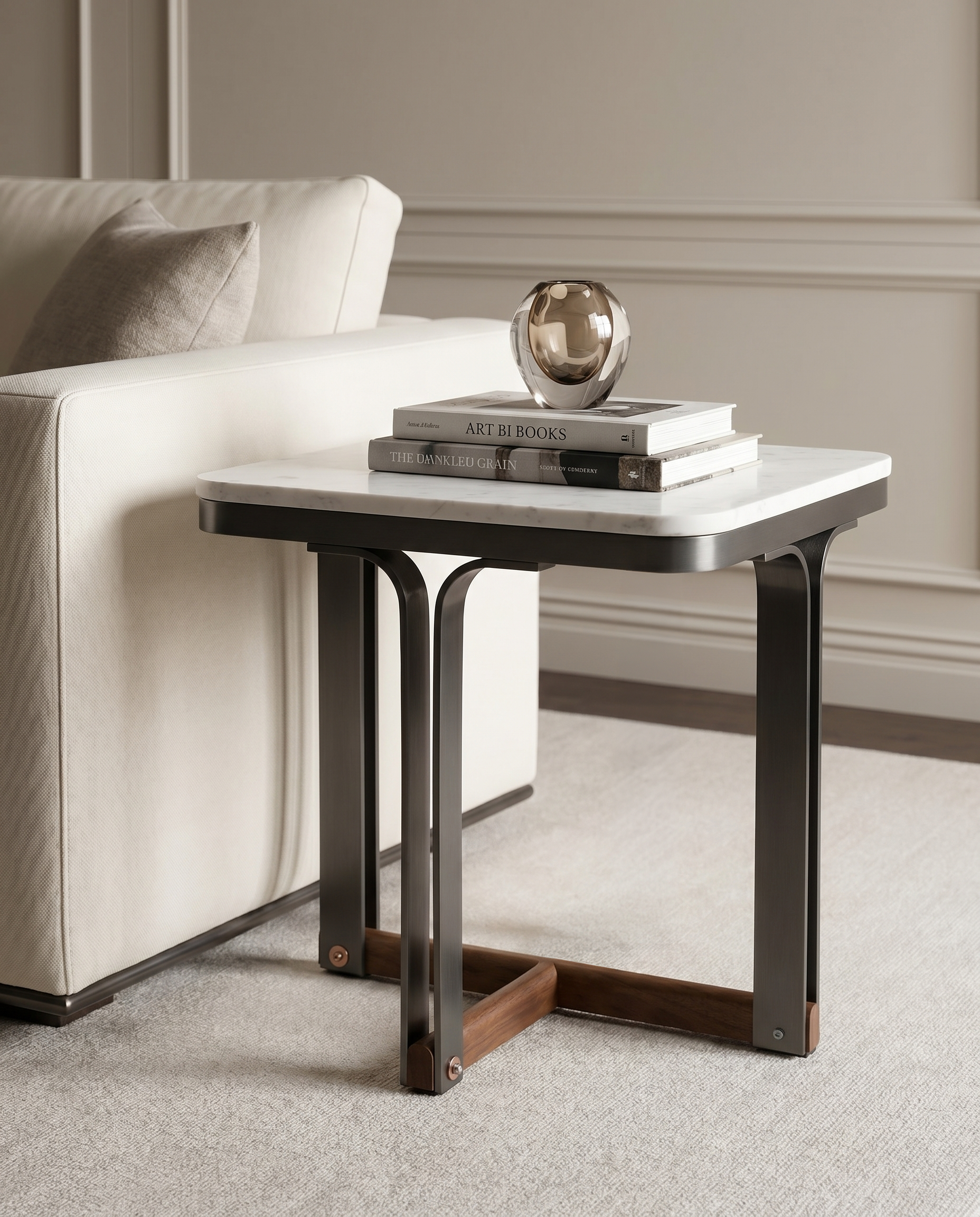Annie Tetra Marble Side Table