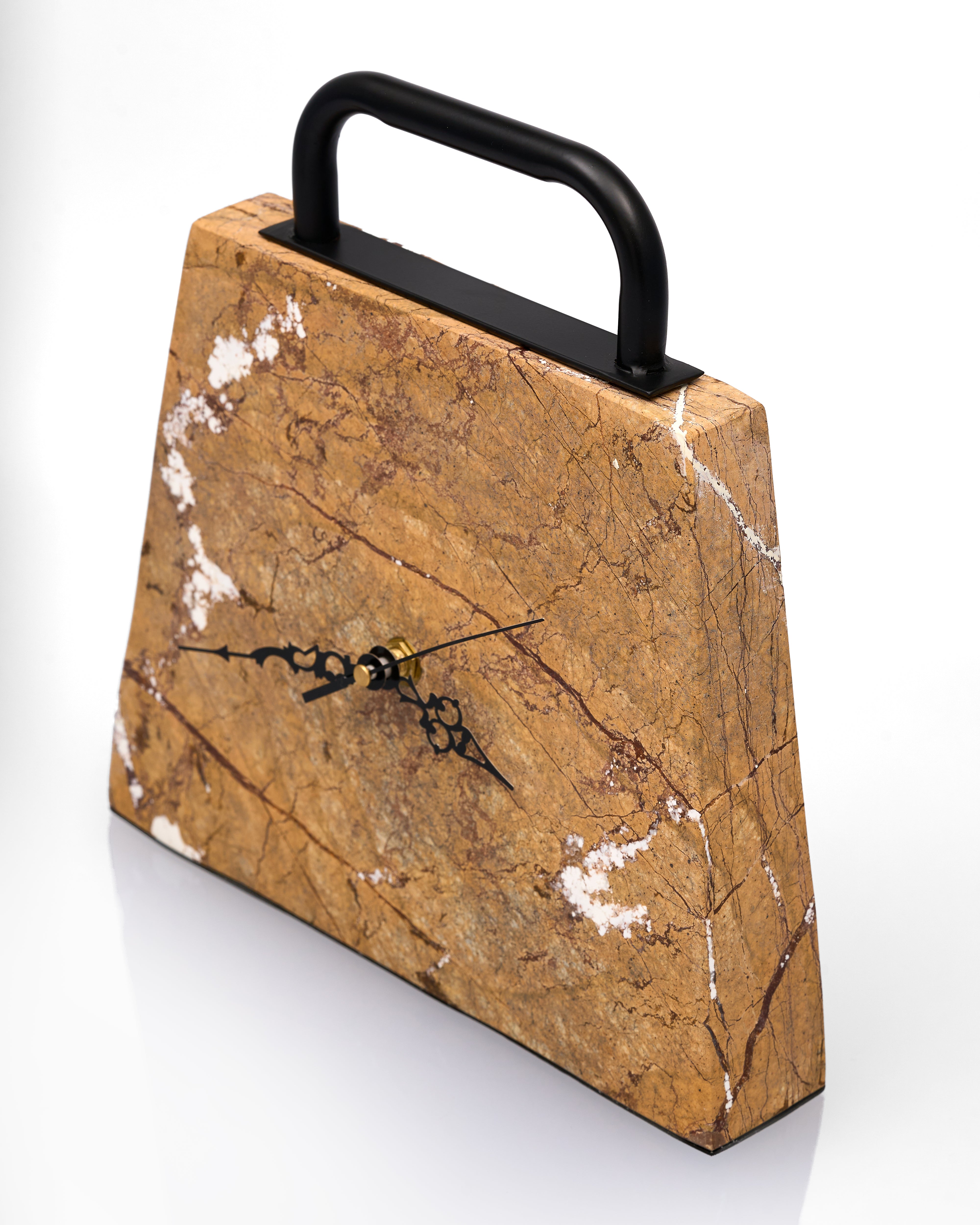 Timeless Tote Marble Clock Decor
