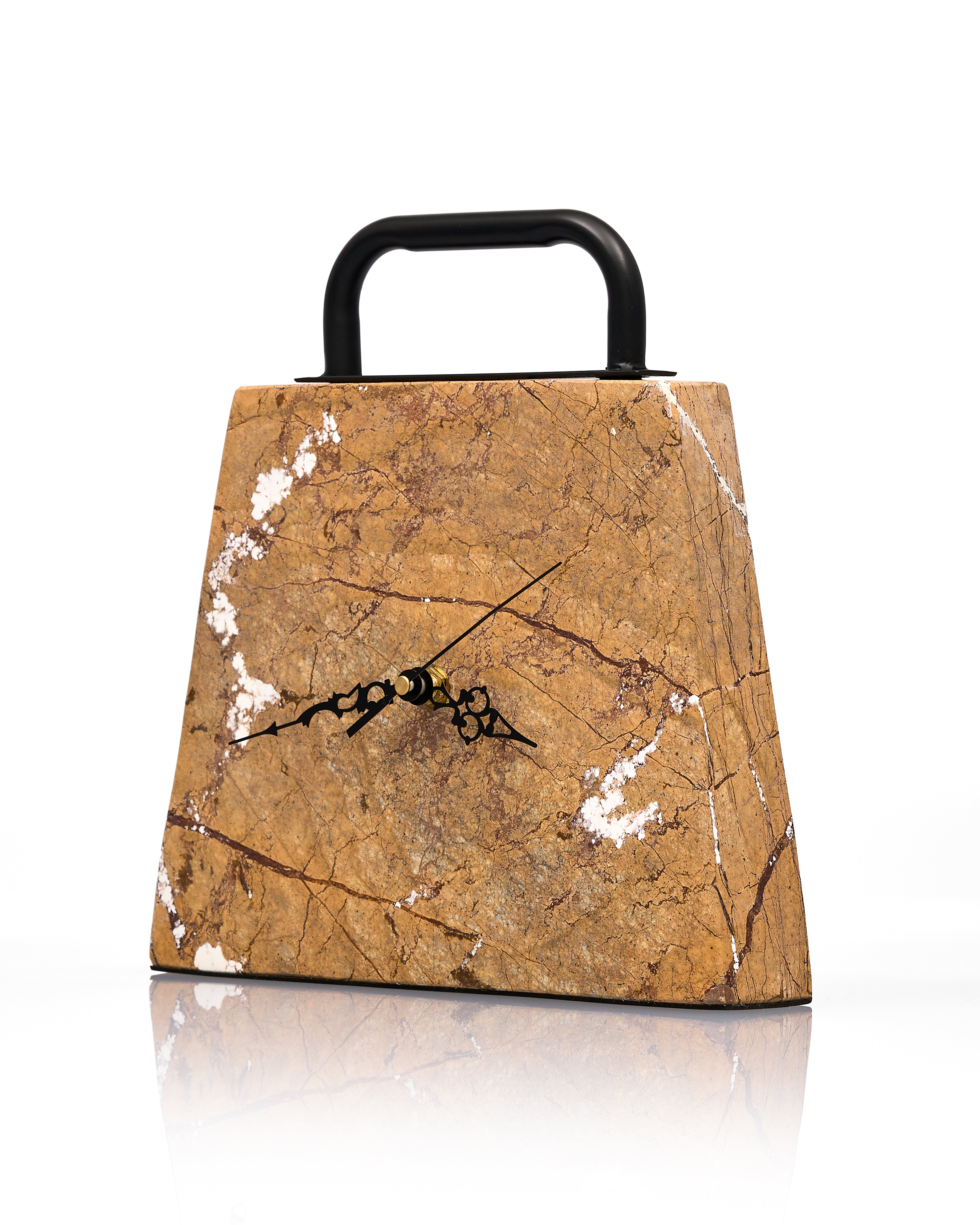 Timeless Tote Marble Clock Decor