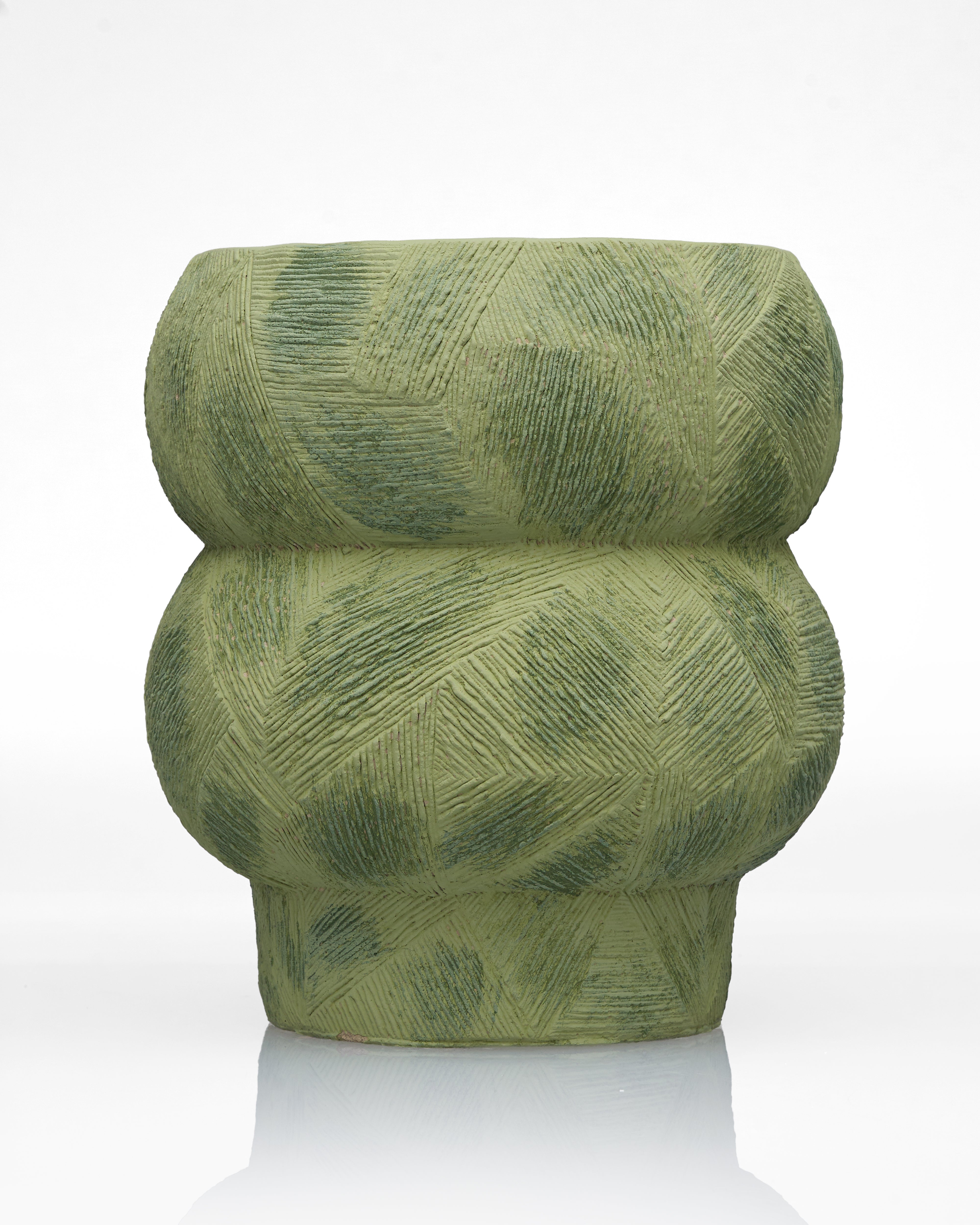 Totem Silhouette Ceramic Vase