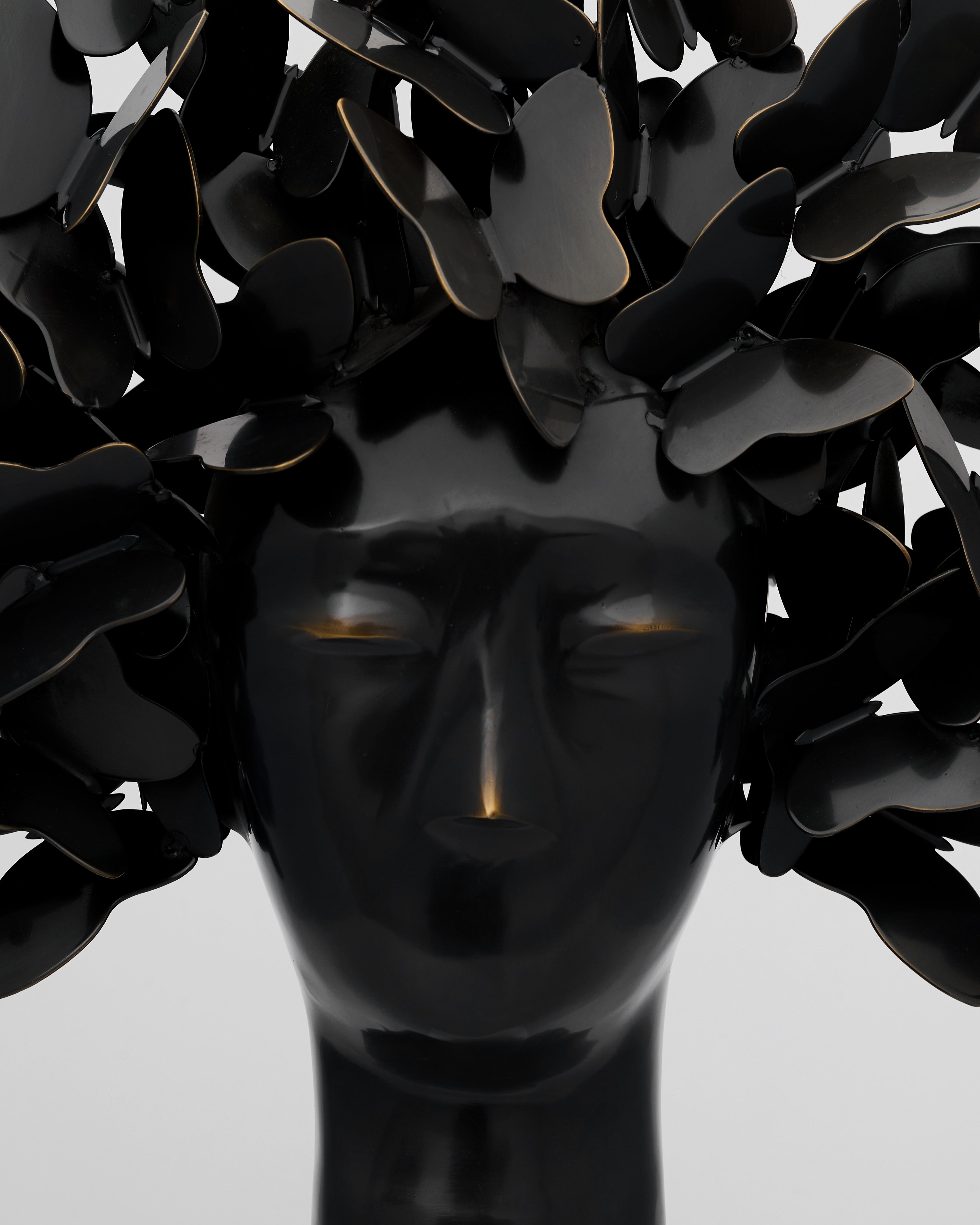 Detailed view of Tree of Life Face Art Decor highlighting artistic integration of face and tree elements with premium finish