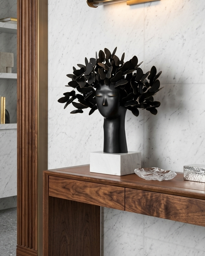 Tree of Life Face Art Decor - Black