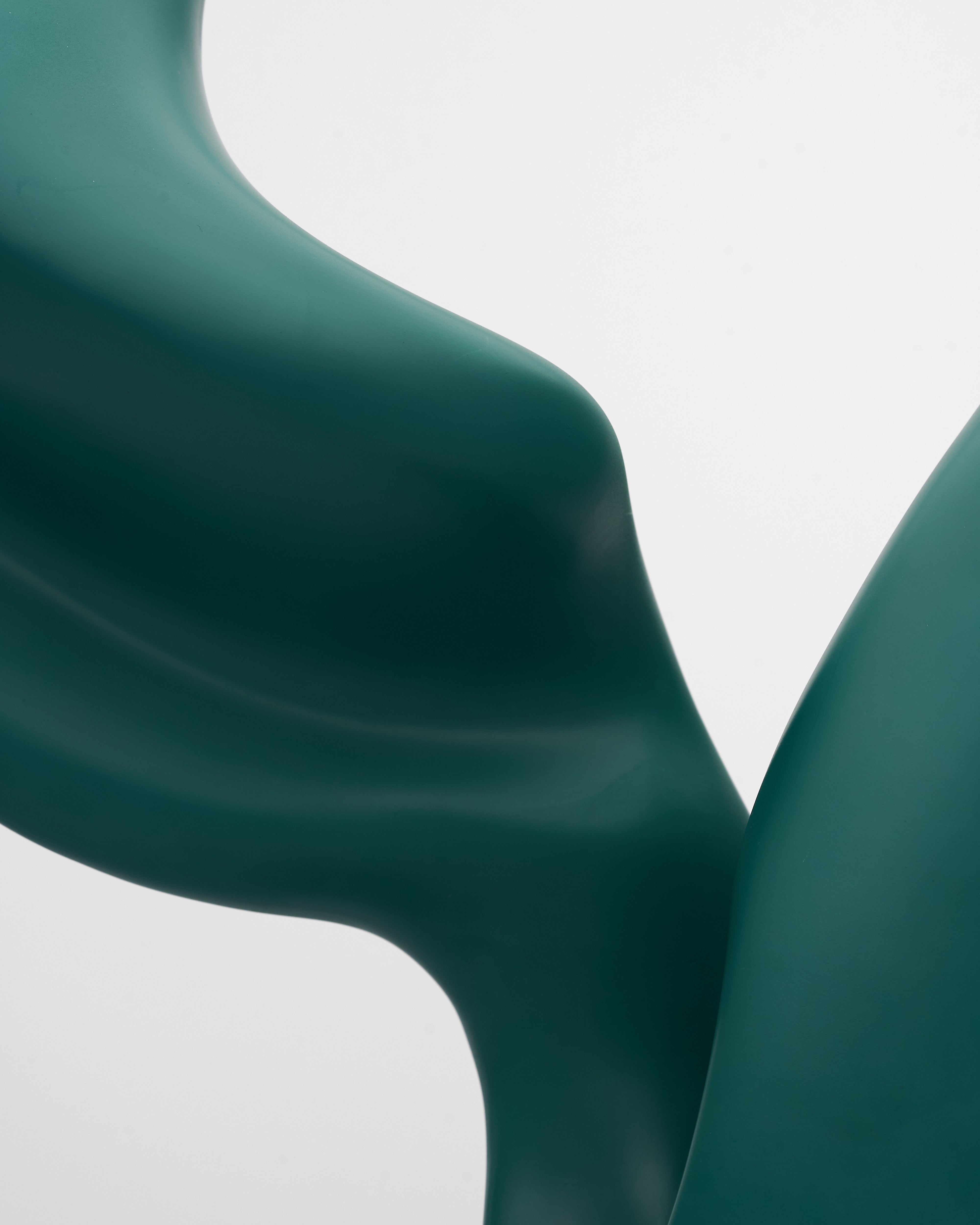 Close-up of V Wave Sculpture revealing fine fiber texture and meticulous craftsmanship