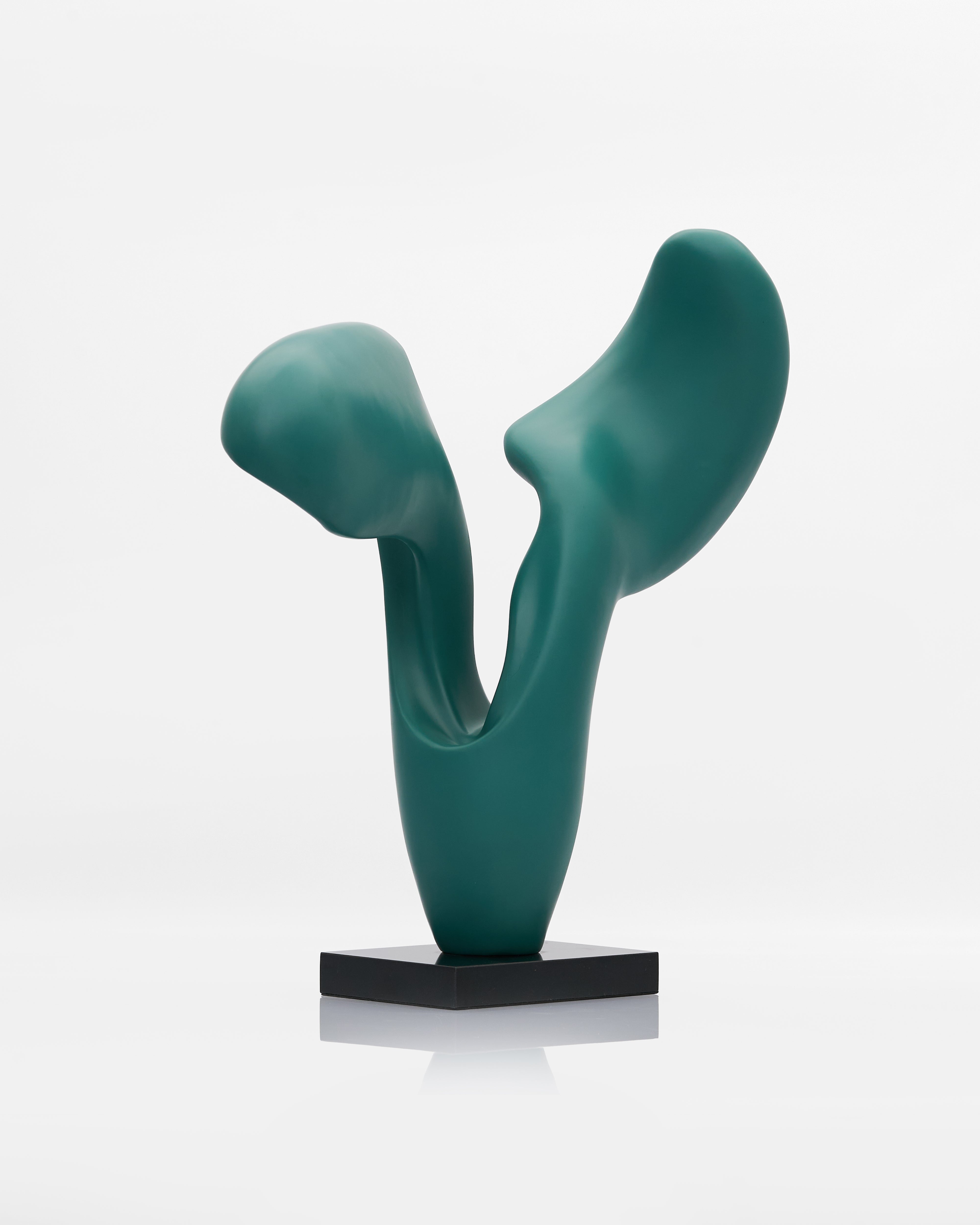 V Wave Sculpture luxury home accent made from premium fiber, featuring modern abstract wave-inspired design