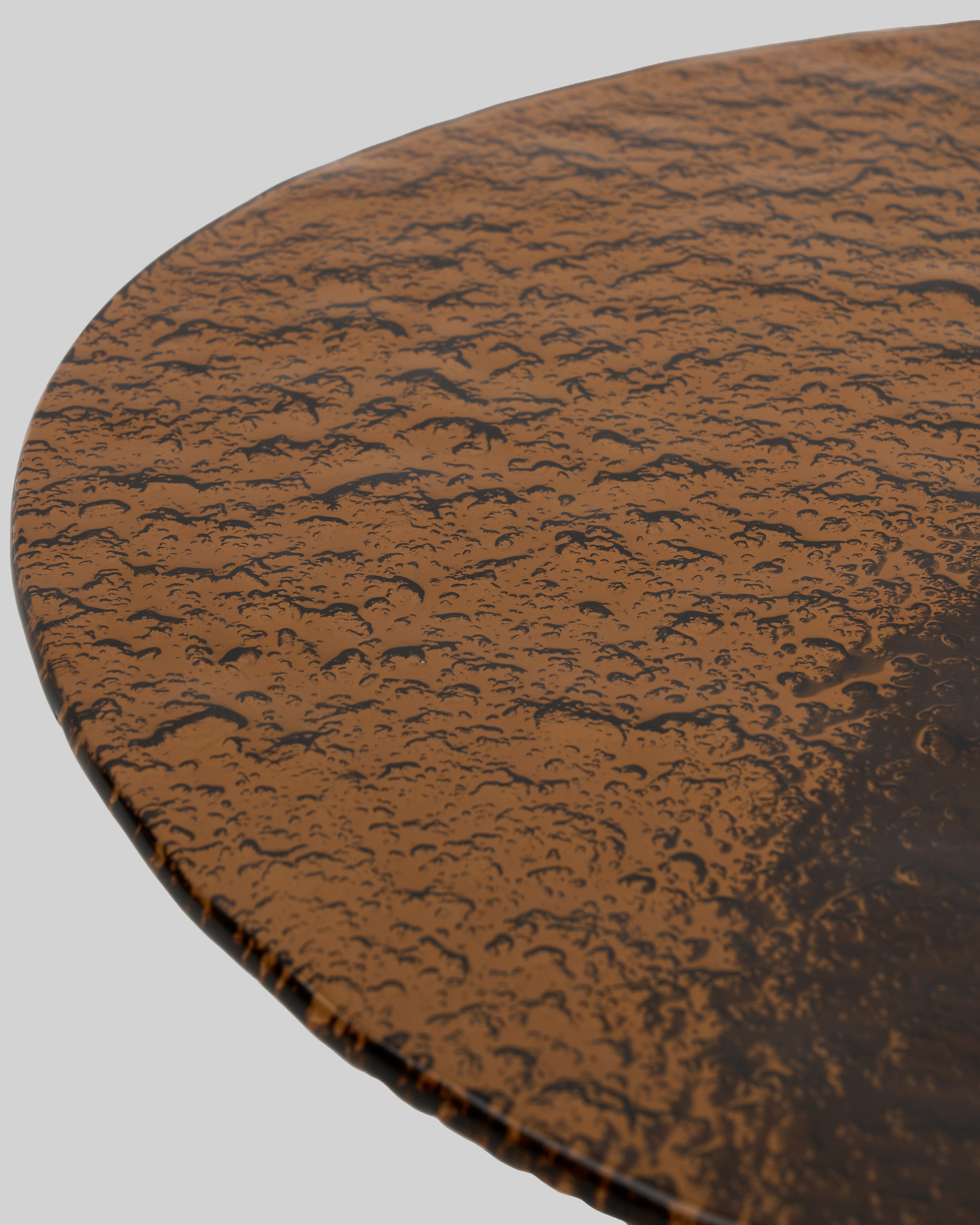 Detailed view of Wave Marble Side Table emphasizing sculptural curves and refined marble surface