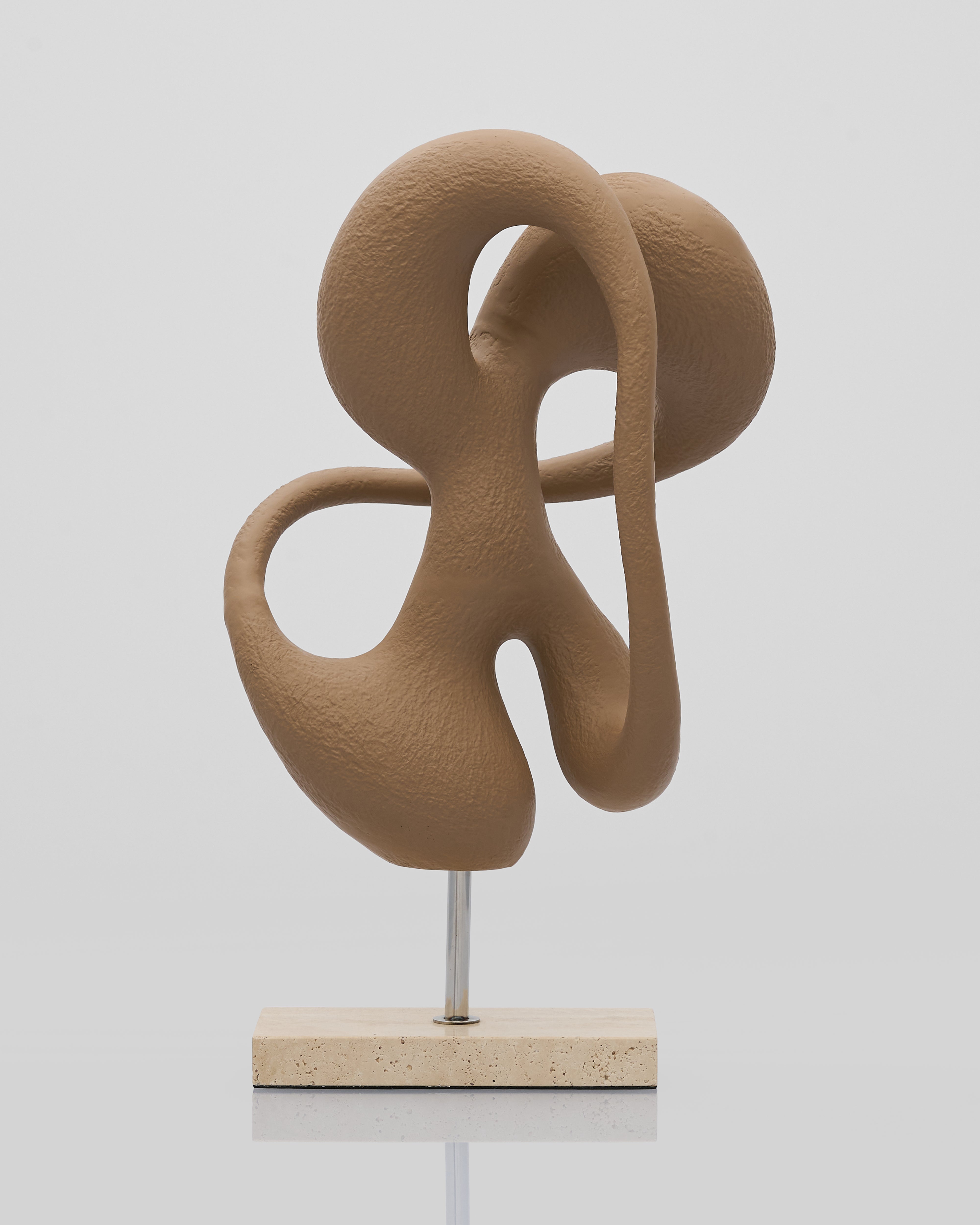 Brown abstract sculpture forhome and office