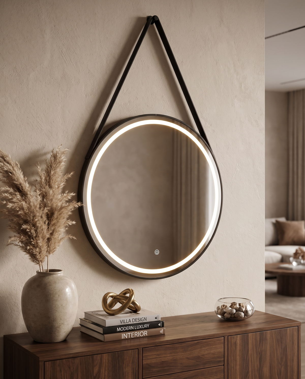 Adnet Lux Luxury Handing Mirror