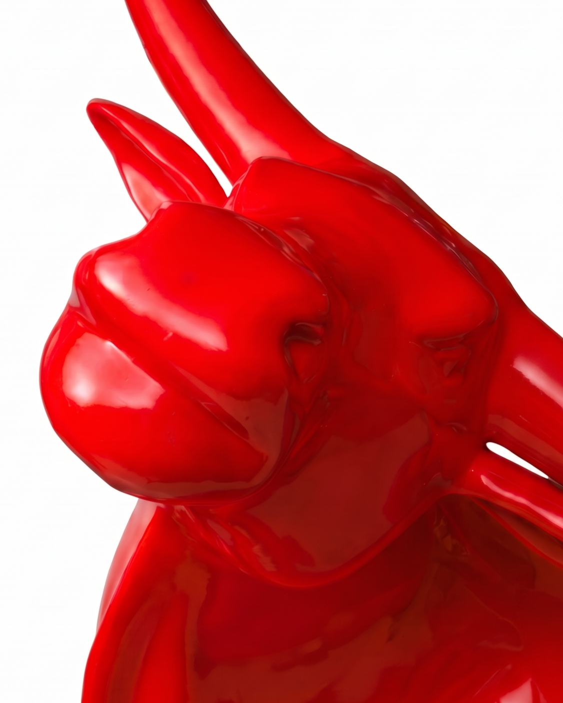 Aurelian Bull Large Sculpture - Red
