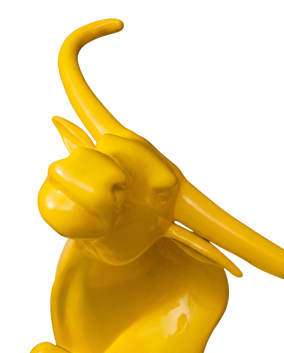 Aurelian Bull Large Sculpture - Yellow
