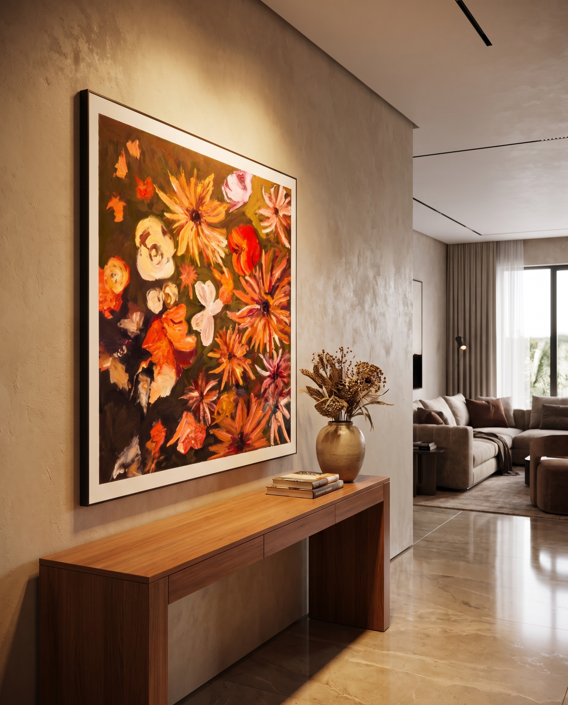 Autumn’s Last Blush - Modern Luxury Wallart