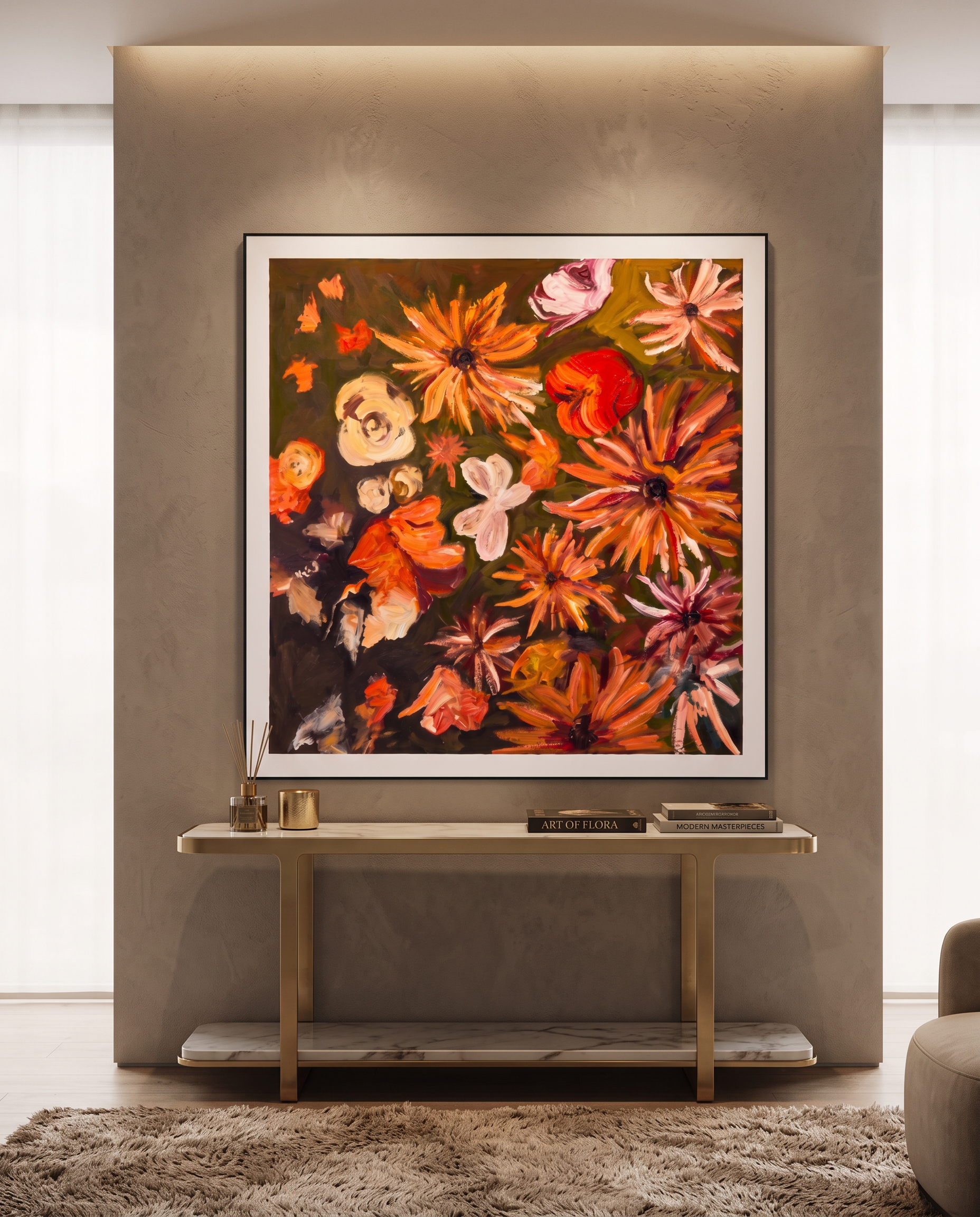 Autumn’s Last Blush - Modern Luxury Wallart