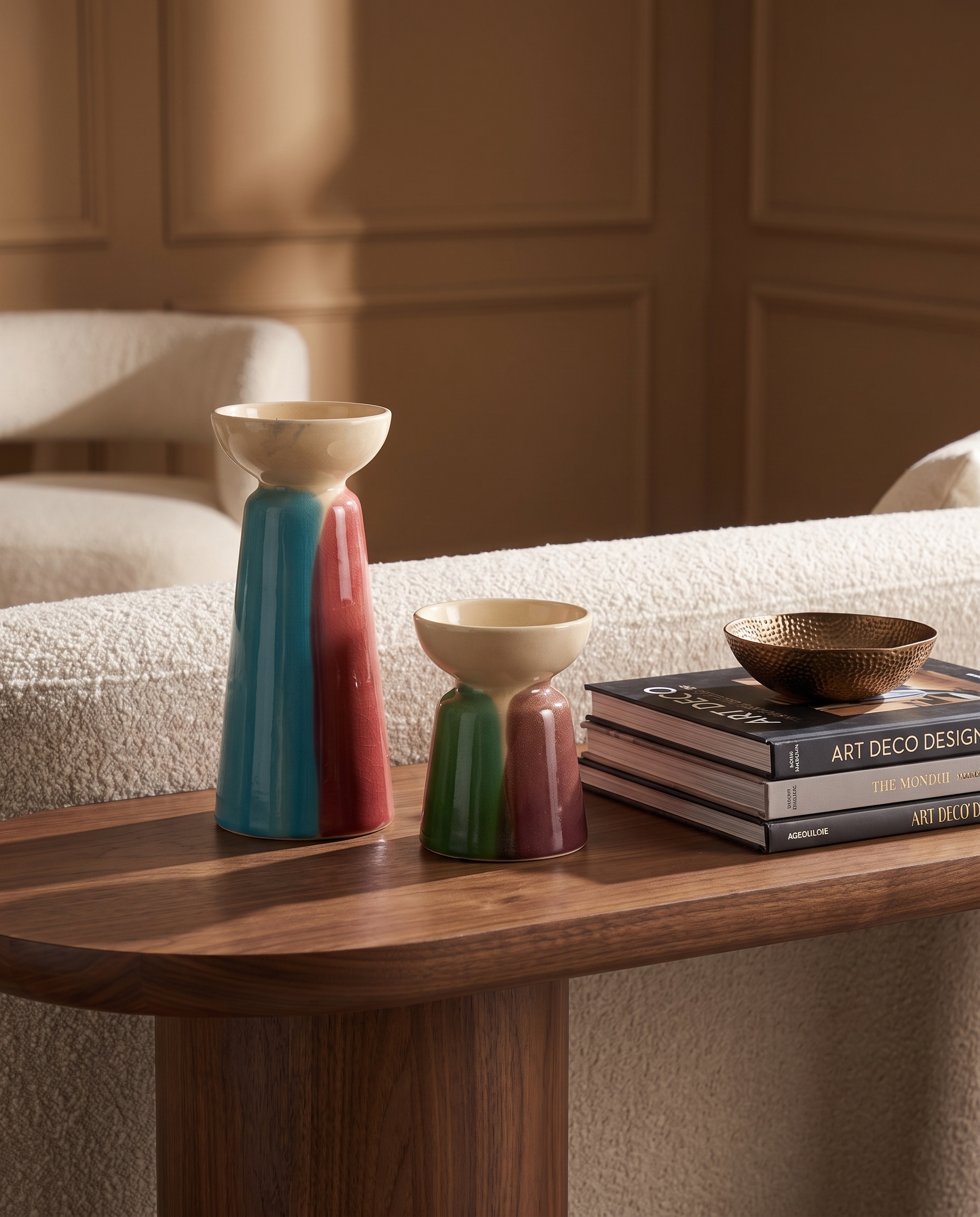 Bisque & Glaze Candle Holders
