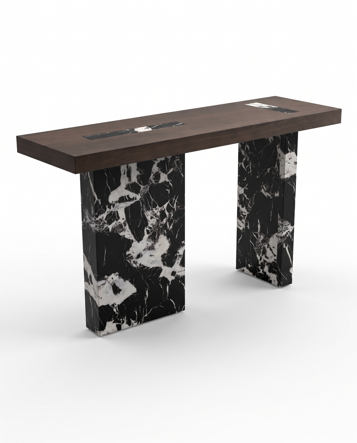 Breccia Noir Marble Console