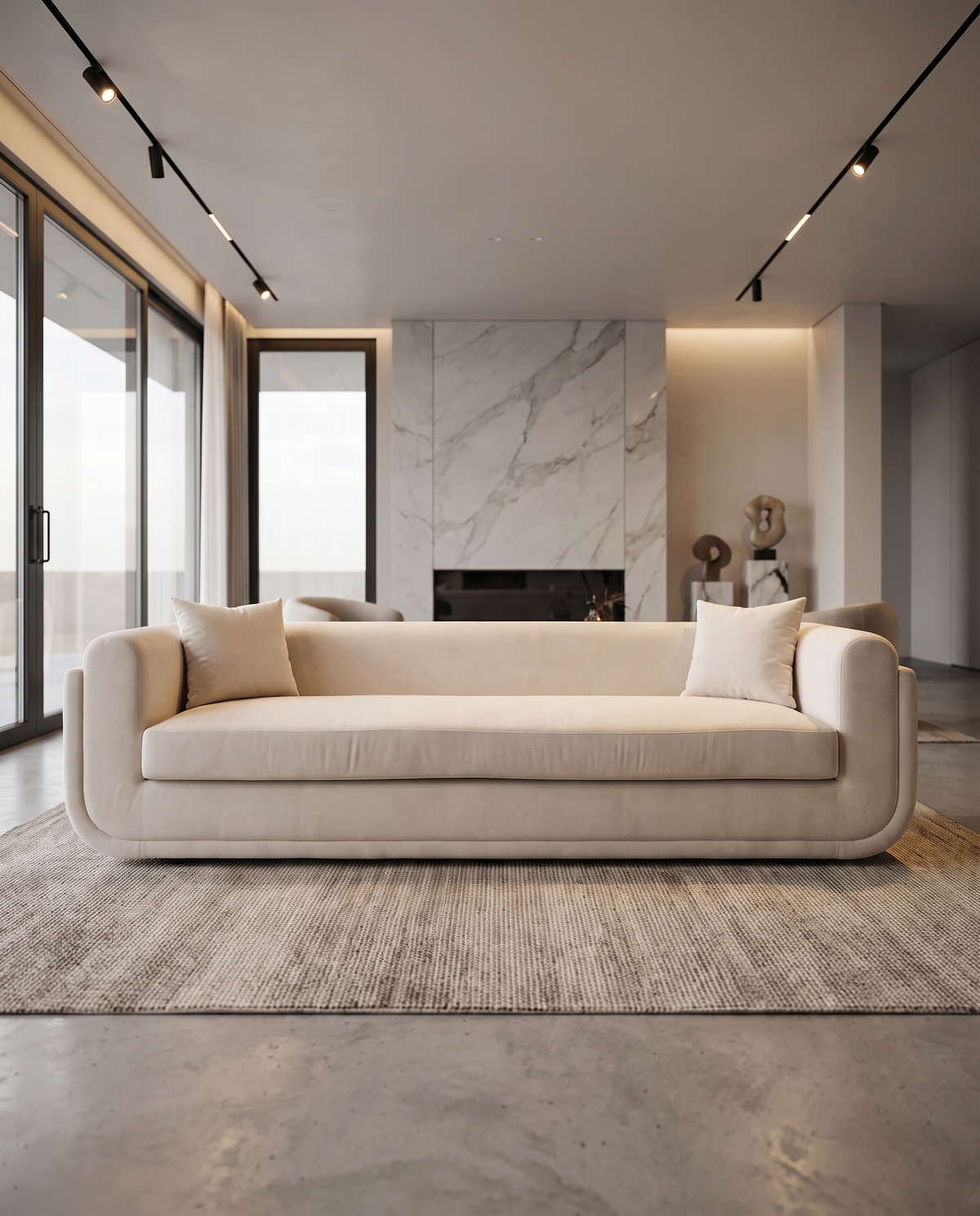 Camber 3-Seater Soft Fabric Sofa