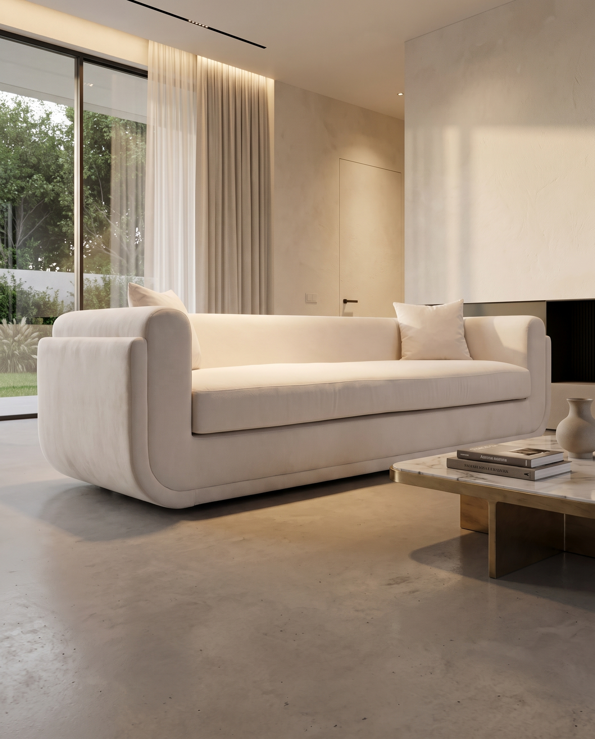 Camber 3-Seater Soft Fabric Sofa
