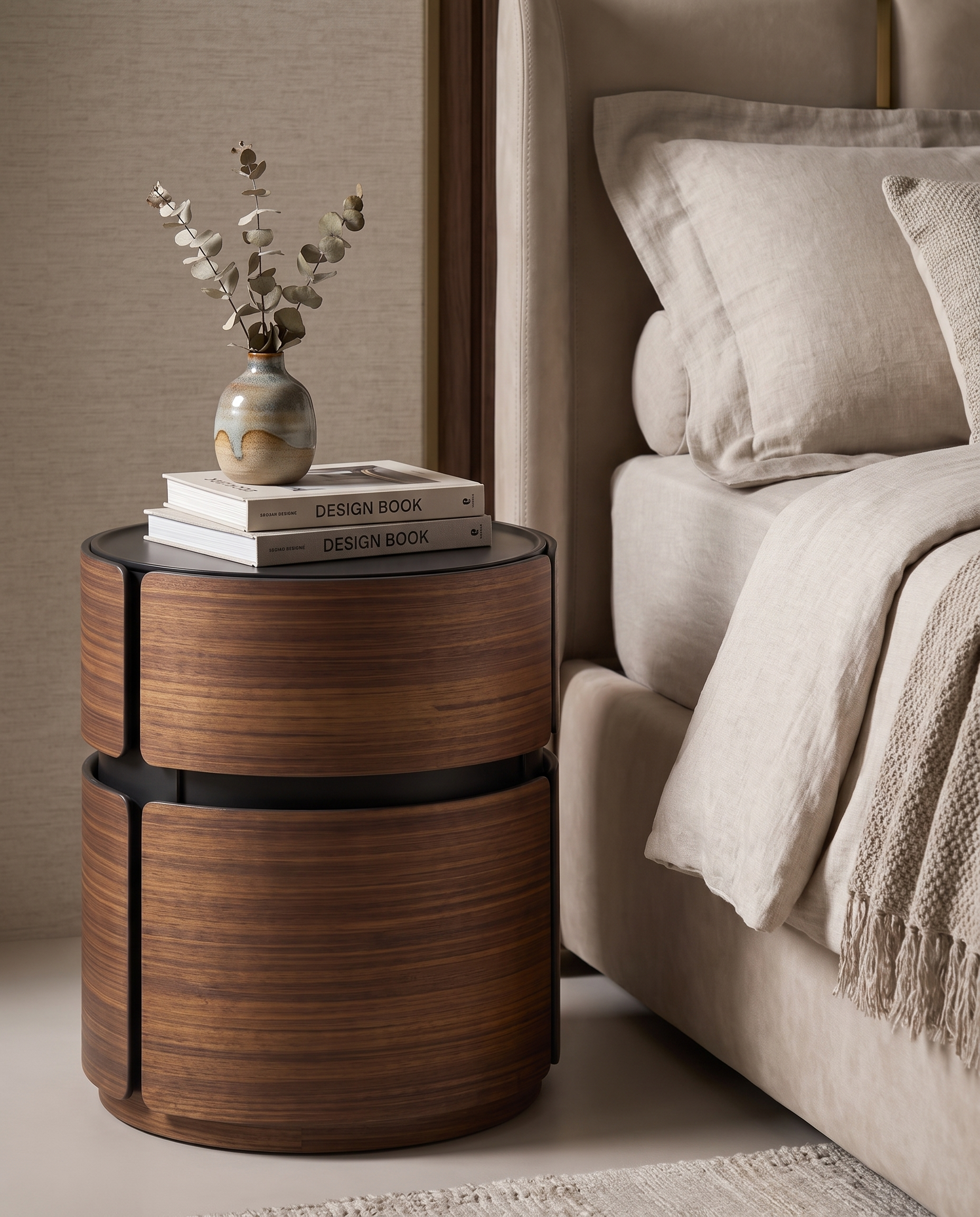 Canaletto Nightstand Bedside Table(Set of 2)