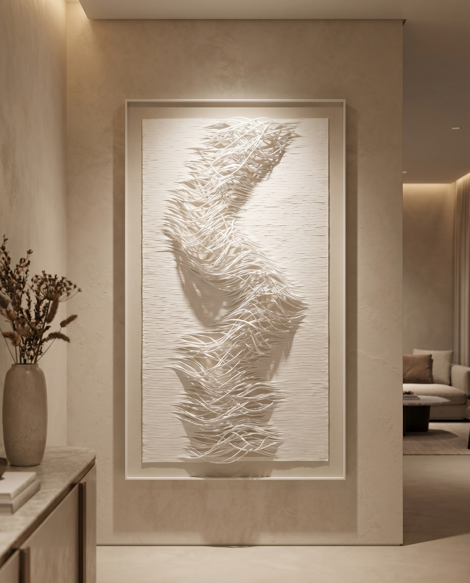 Cascading Harmony - Modern Luxury Wallart