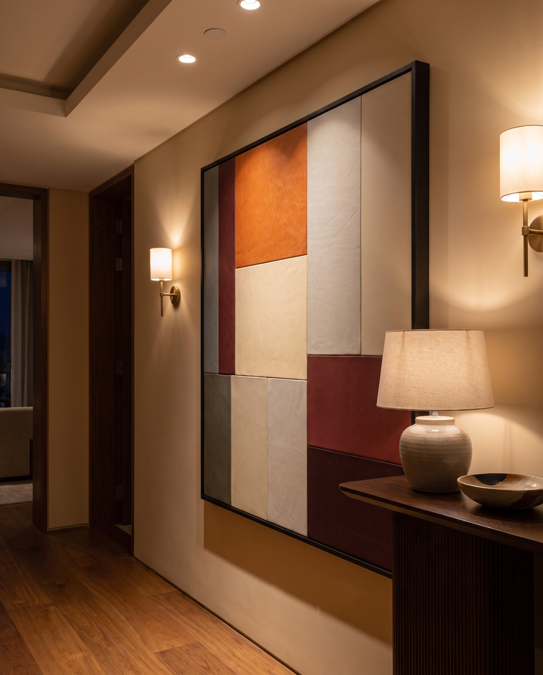 Clay & Canopy - Modern Leather Luxury Wallart