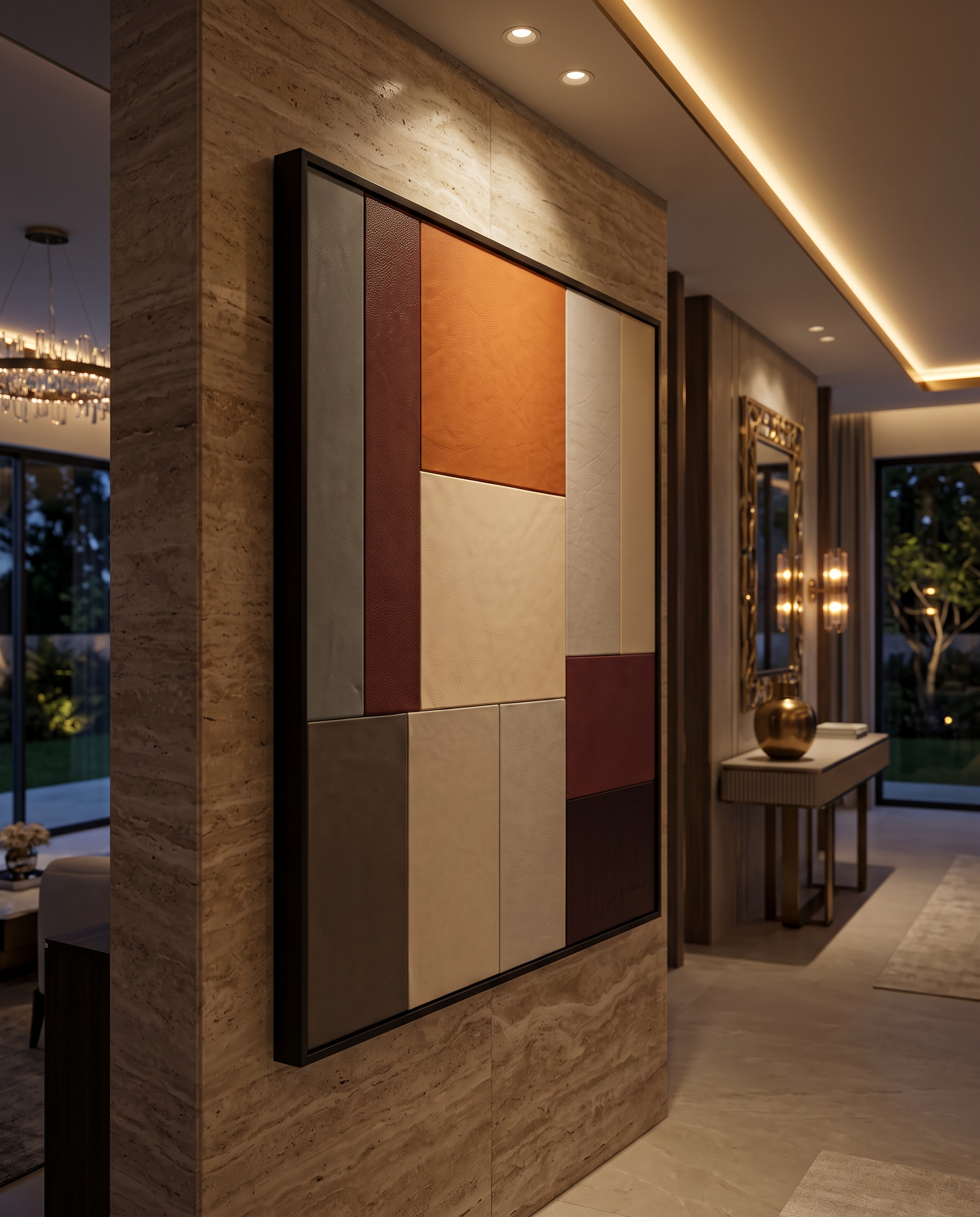 Clay & Canopy - Modern Leather Luxury Wallart