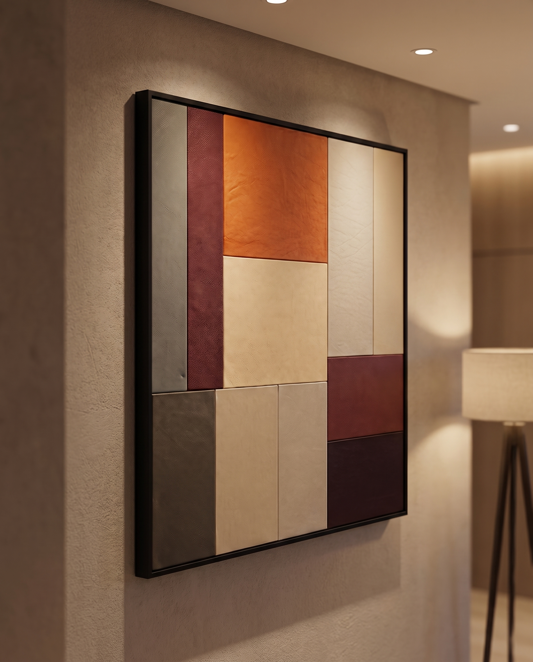 Clay & Canopy - Modern Leather Luxury Wallart