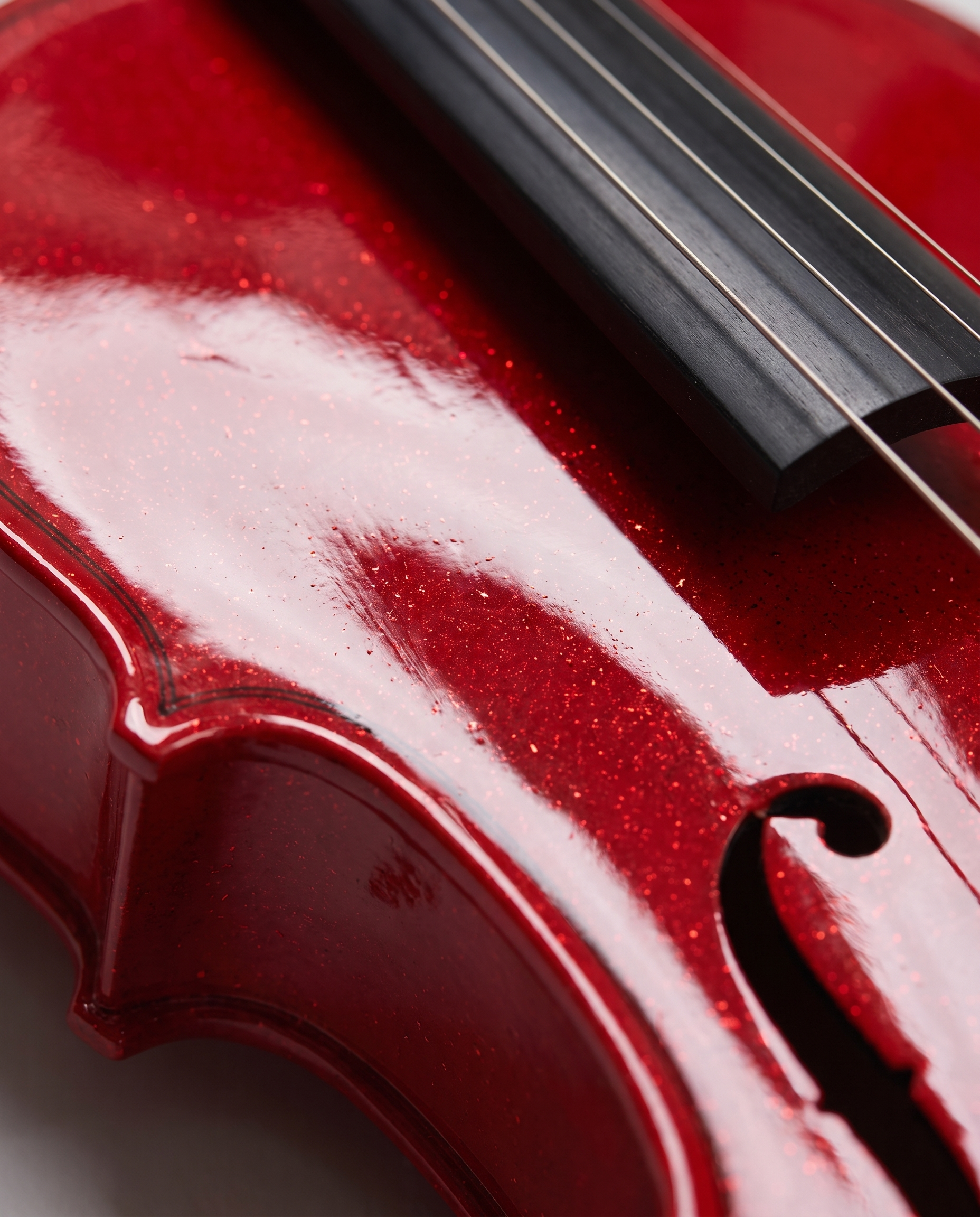 Crimson Symphony - Violin Wallart