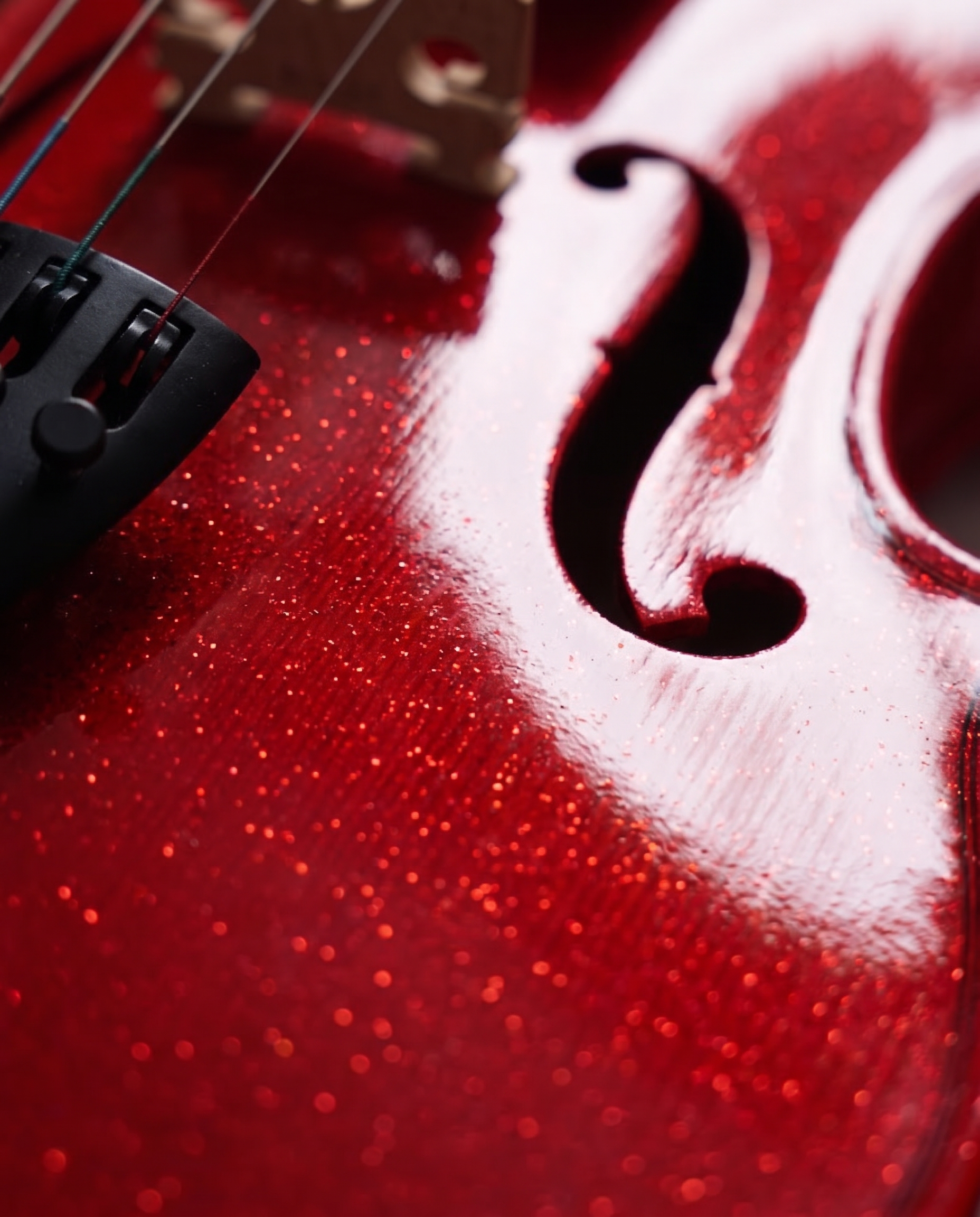 Crimson Symphony - Violin Wallart