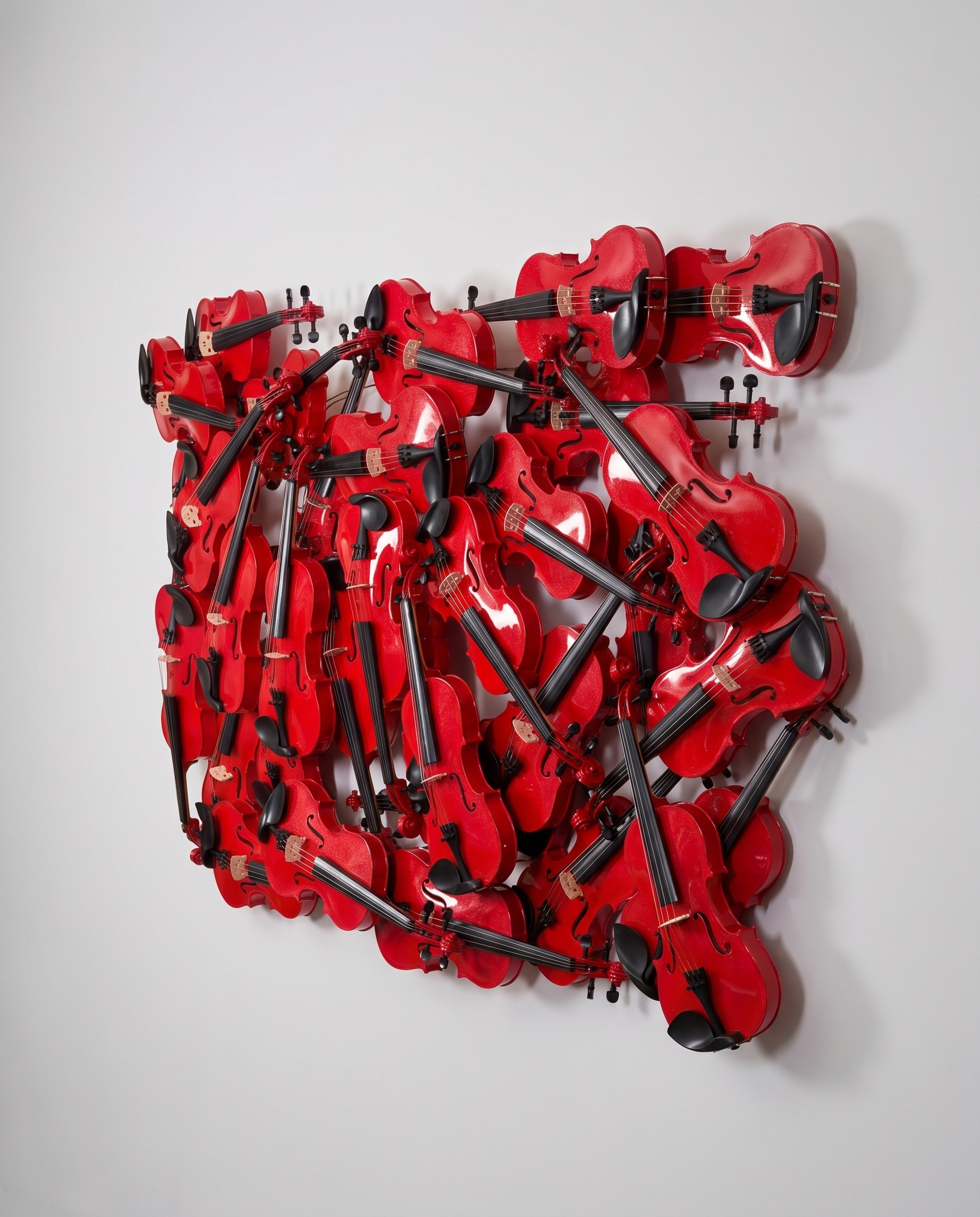 Crimson Symphony - Violin Wallart