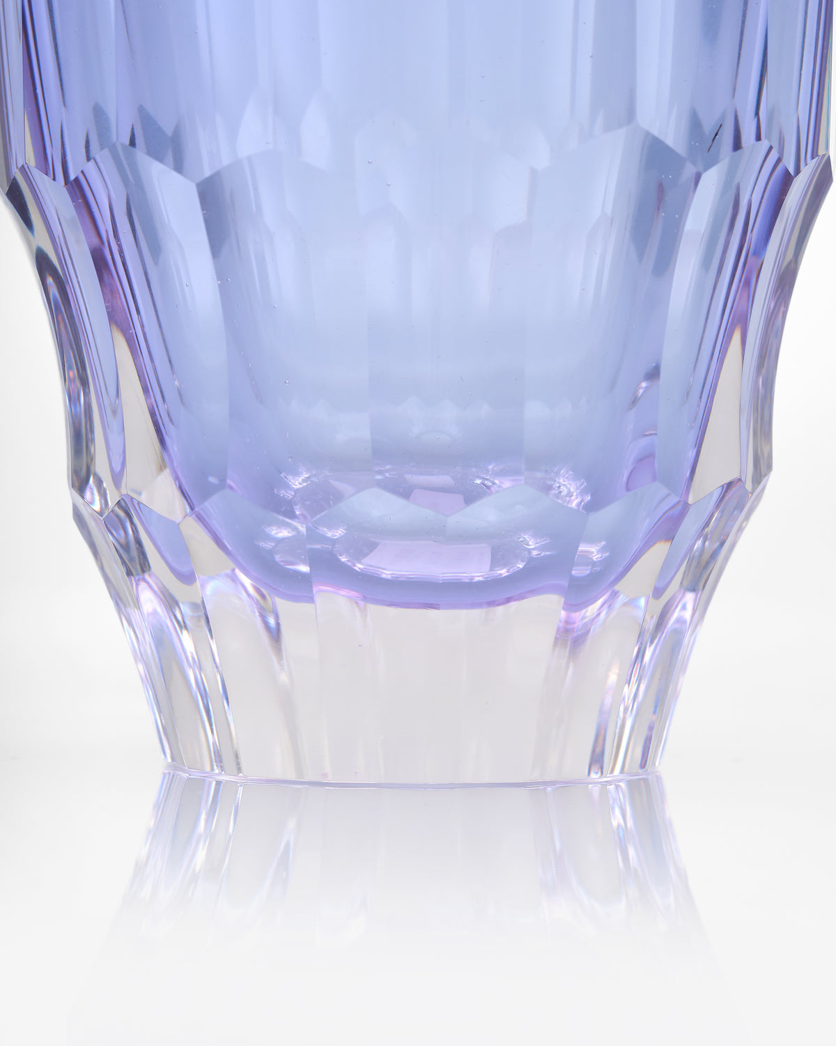 Crystalline Lotus Purple Vase