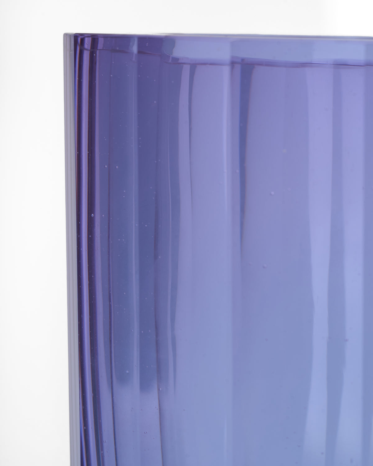 Crystalline Lotus Purple Vase