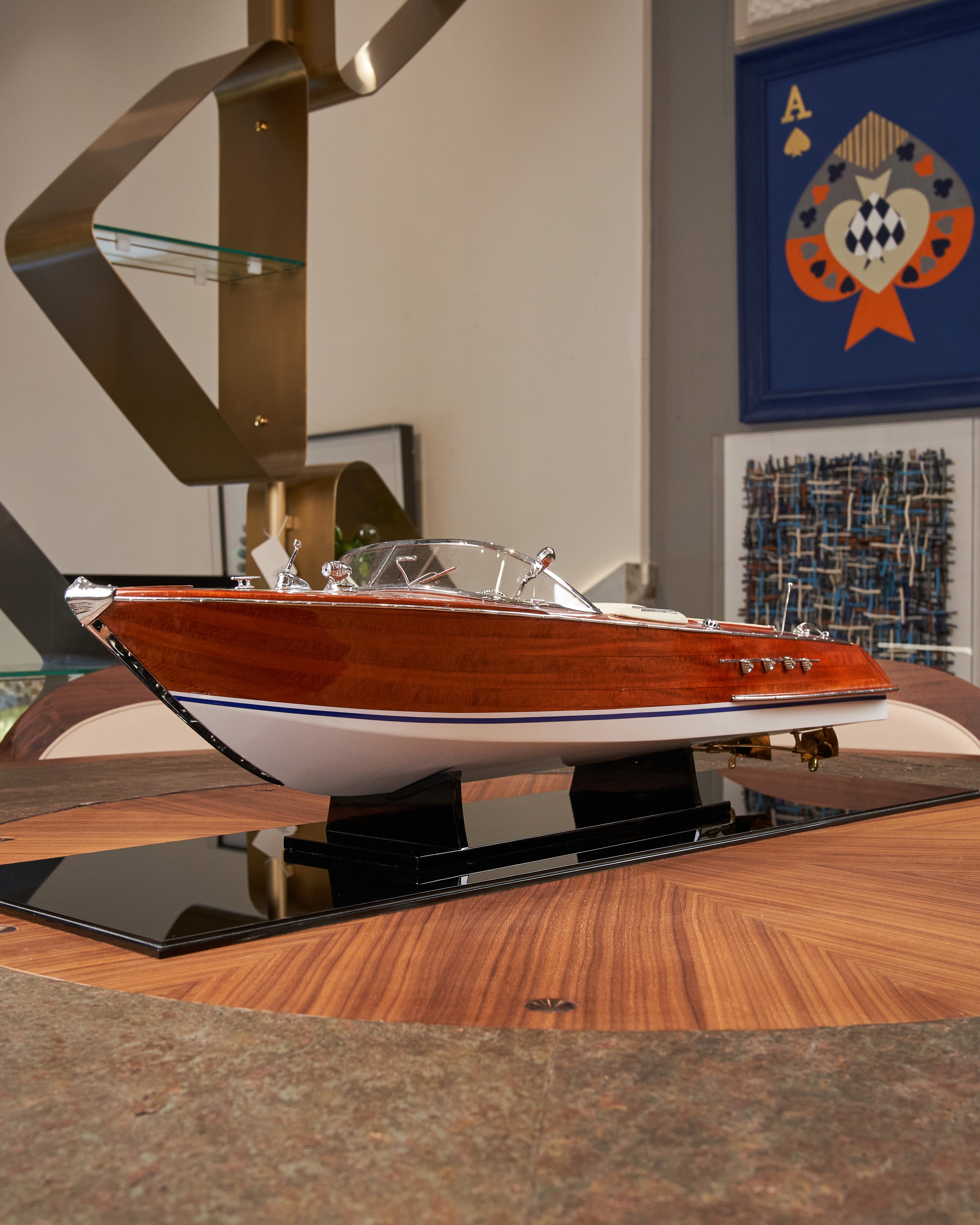 Riva Rama Sapphire Speedboat Model - Blue