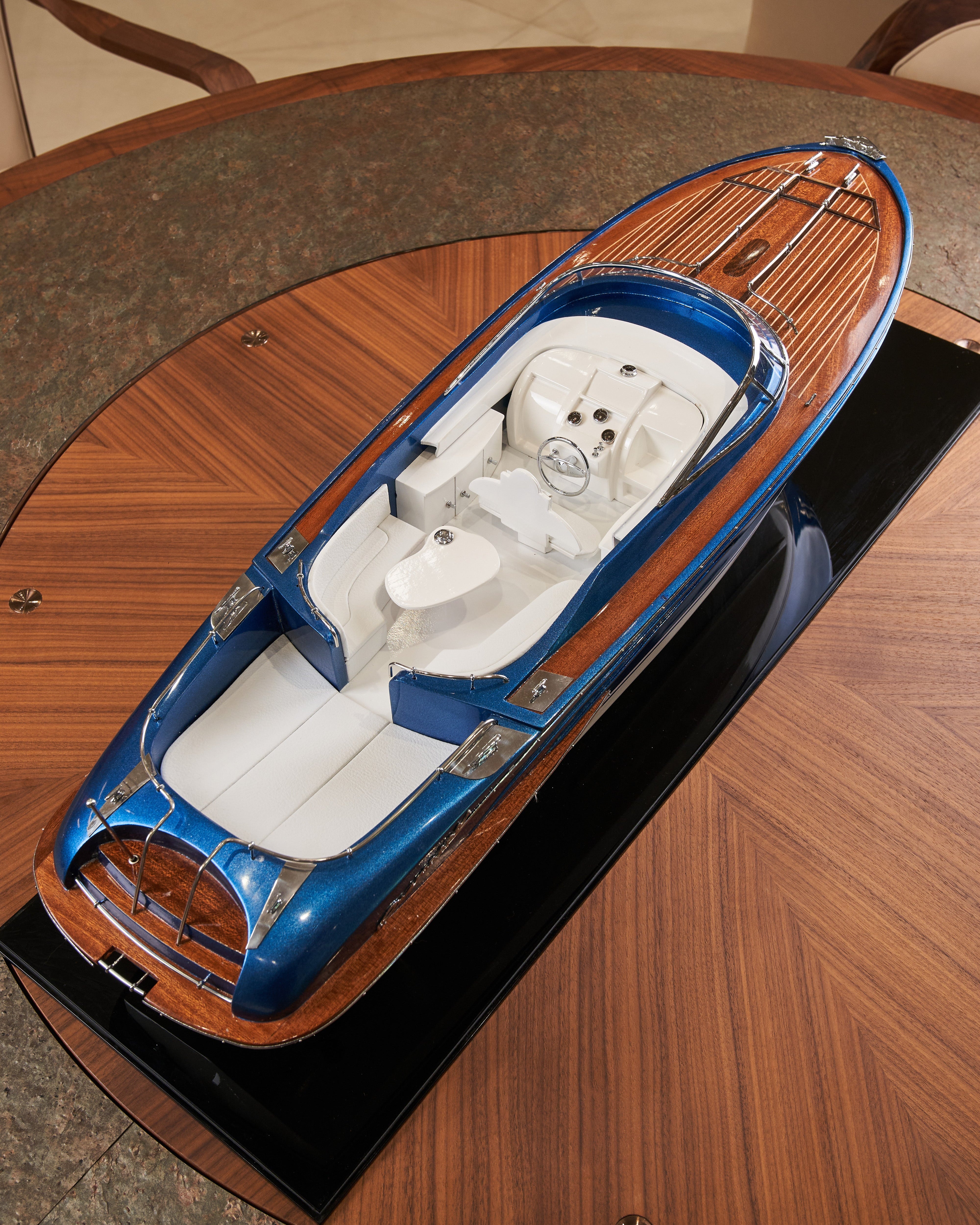 Riva Rama Sapphire Speedboat Model - Blue