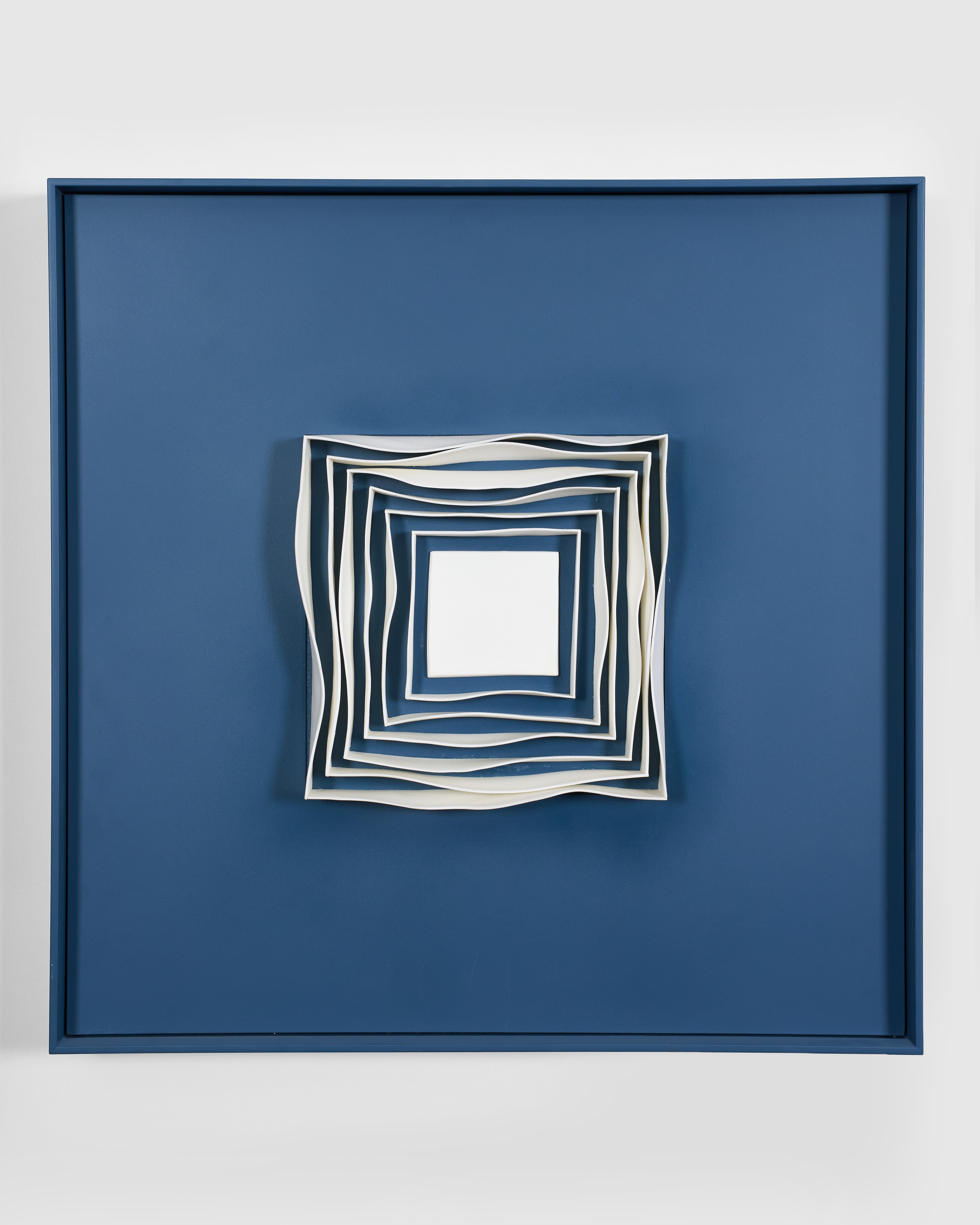 Rego Blue Recta Swirl Wallart