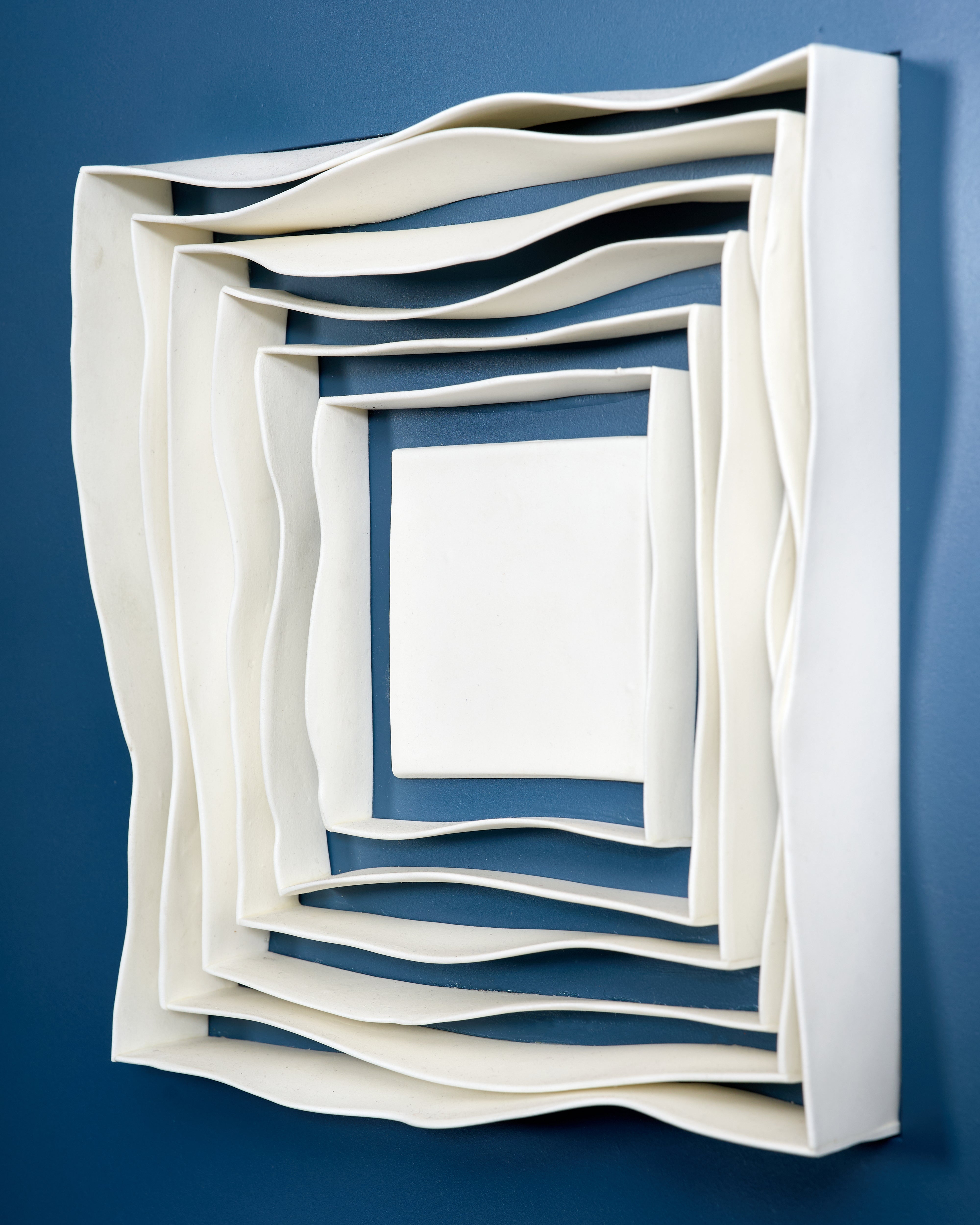 Rego Blue Recta Swirl Wallart