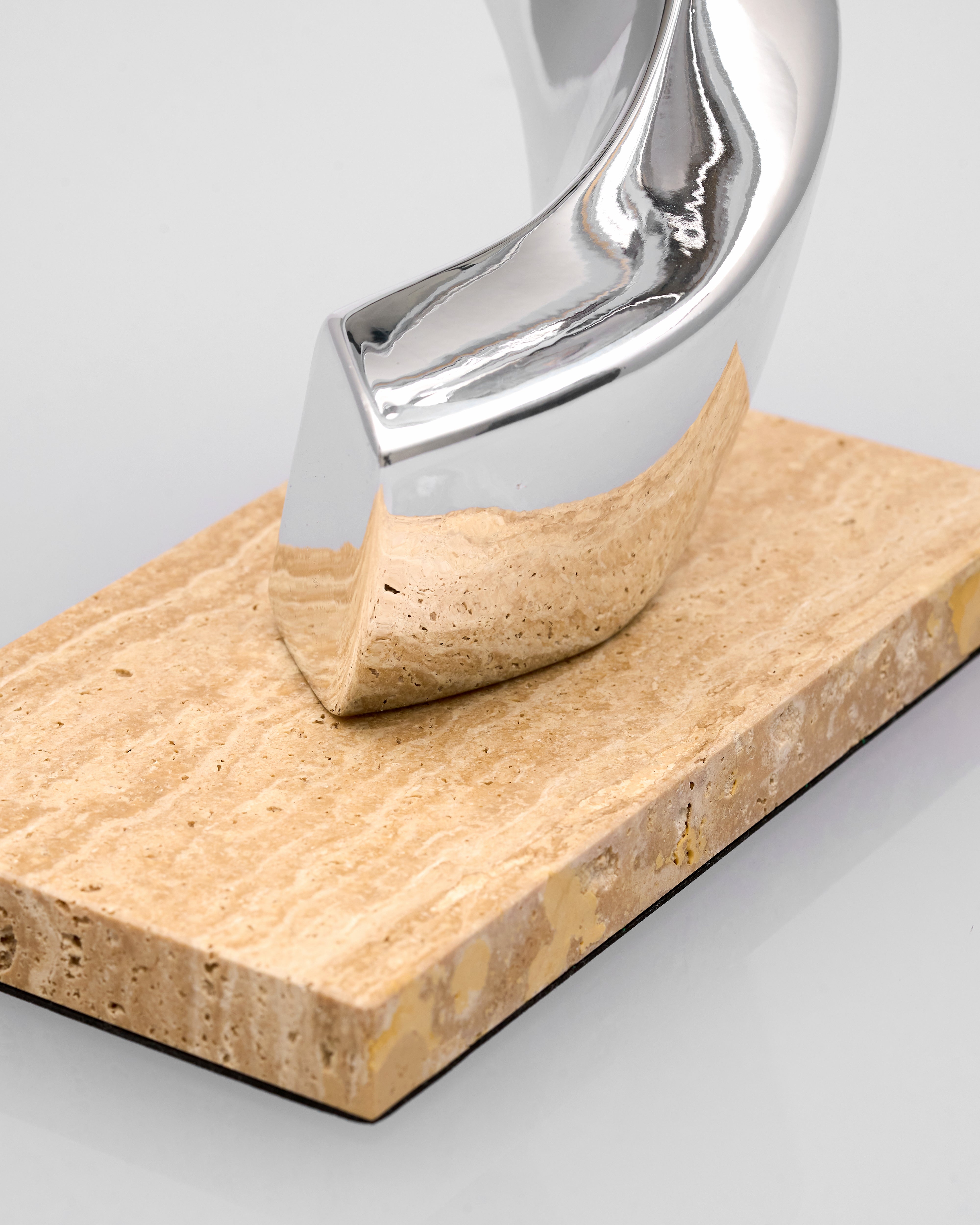 Twister Ball Desktop Resin Sculpture - Marble Base