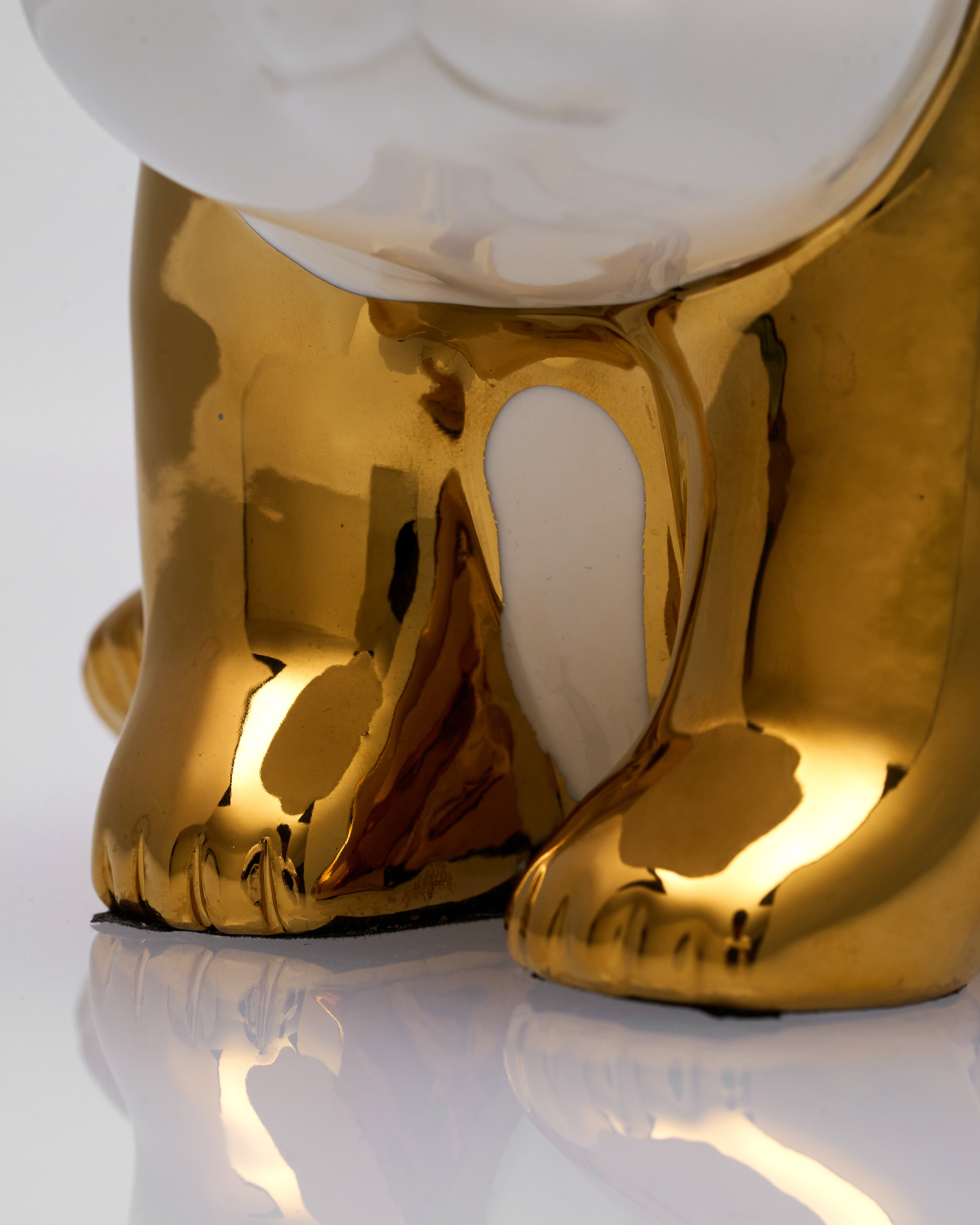 Lunara Ceramic Lazy Golden Panda Figurine