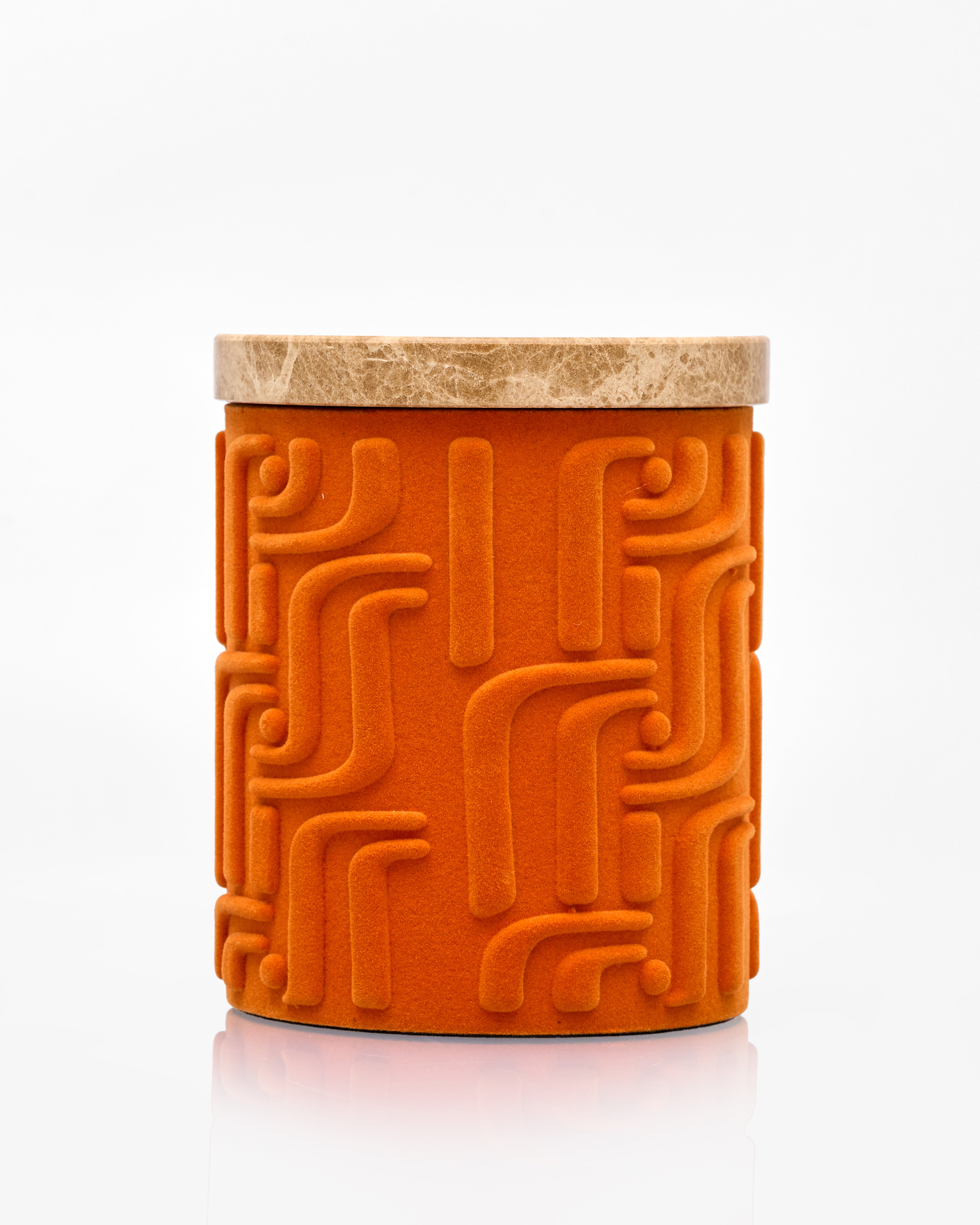 Lumea Orange Jar Decor