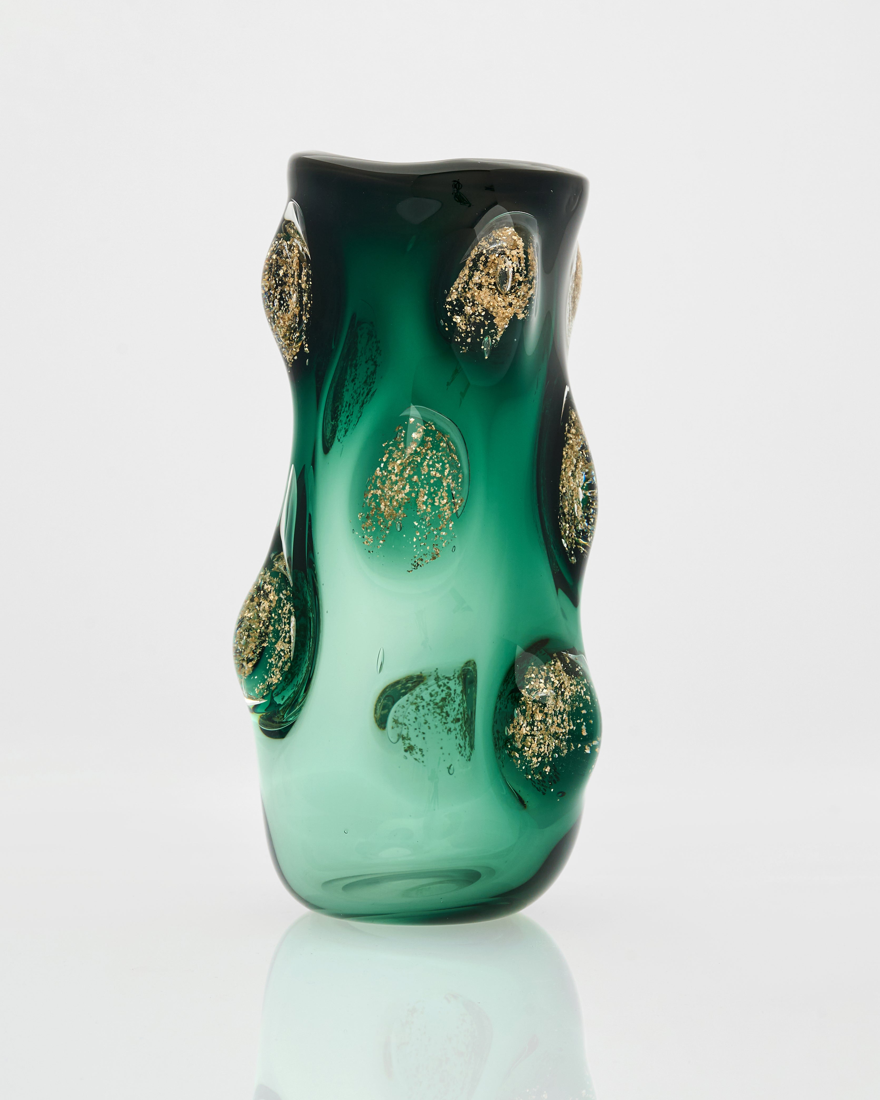 Dark Green Swirl Pot