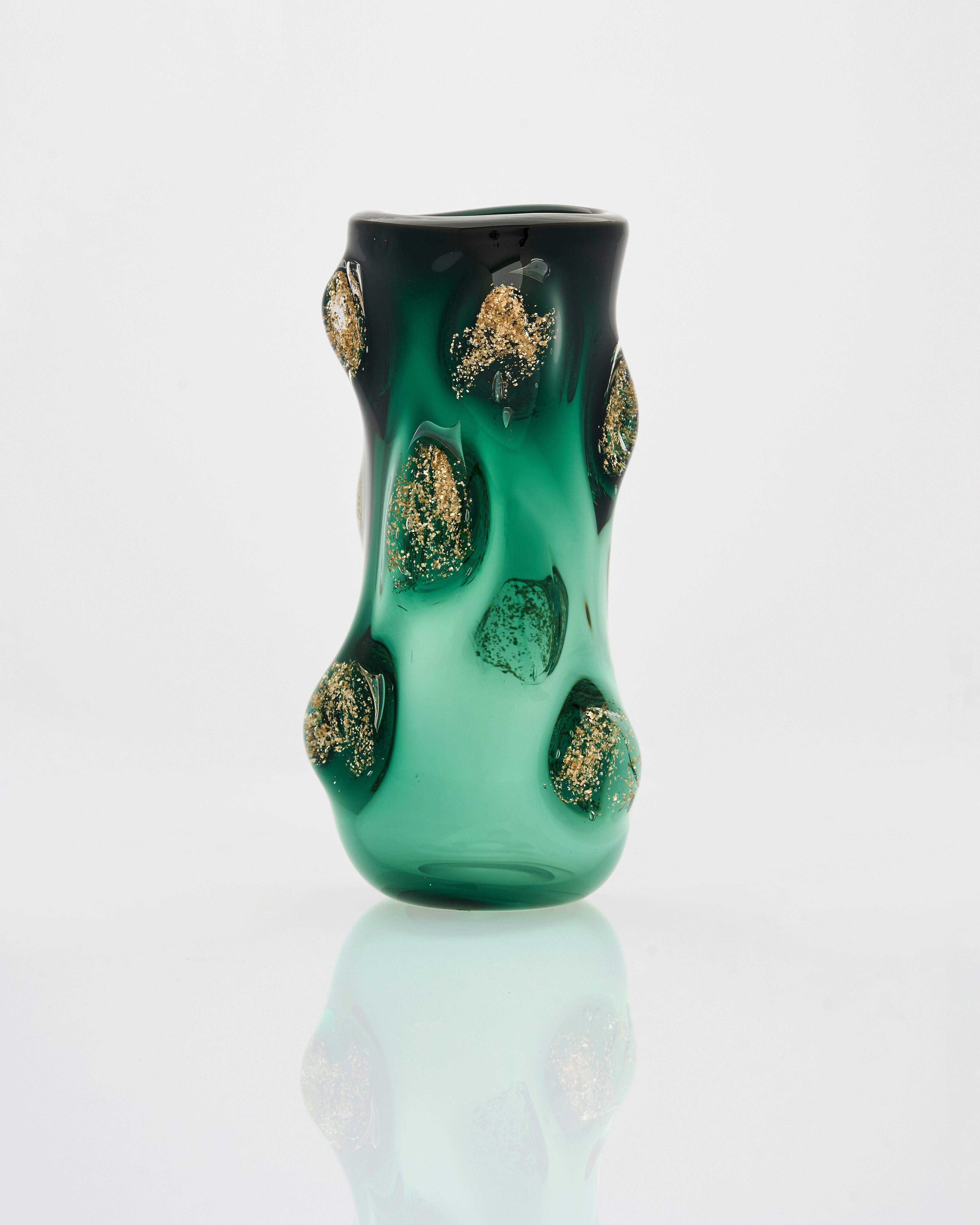 Dark Green Swirl Pot