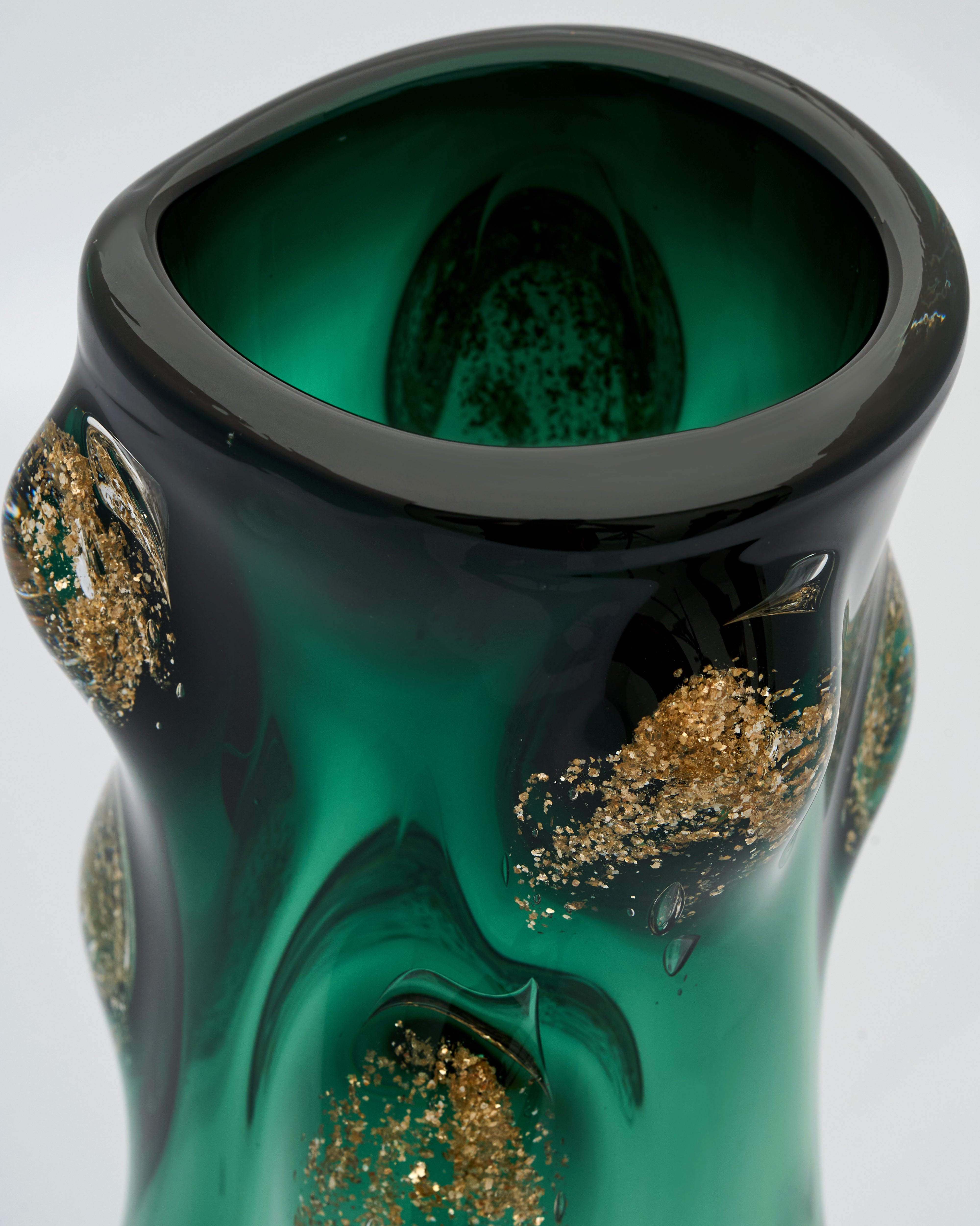 Dark Green Swirl Pot