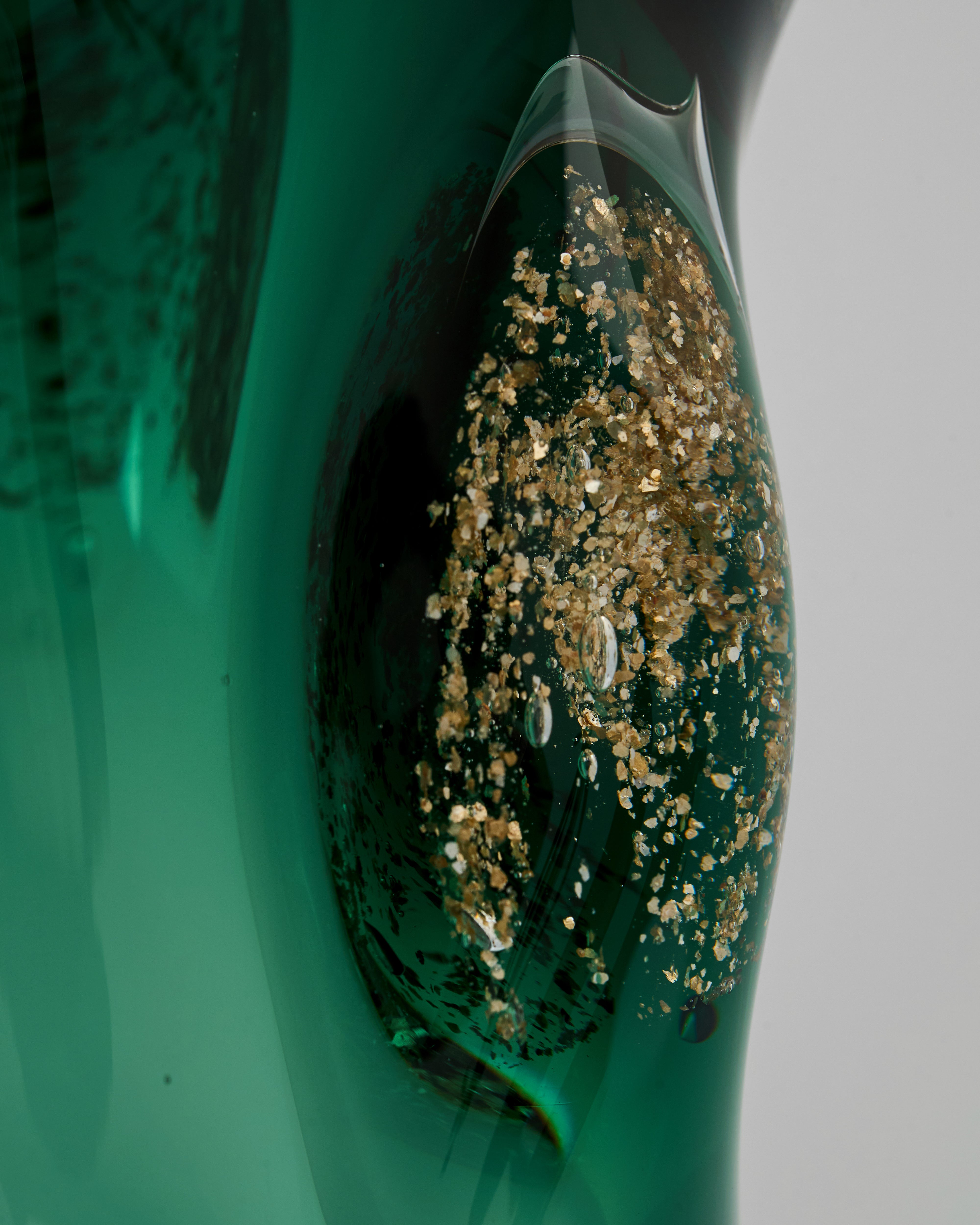 Dark Green Swirl Pot