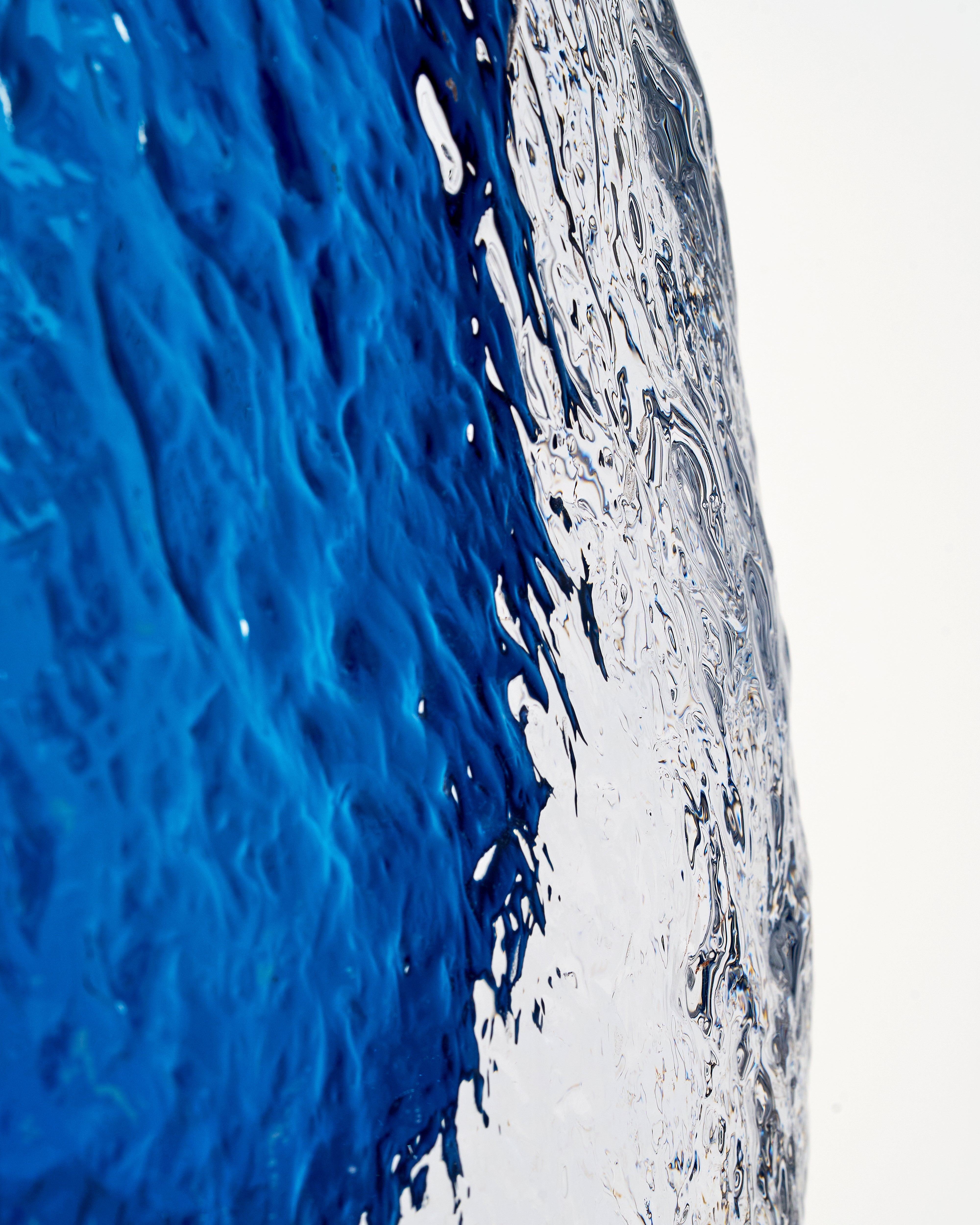 Modern Glass Resin Pot - Blue