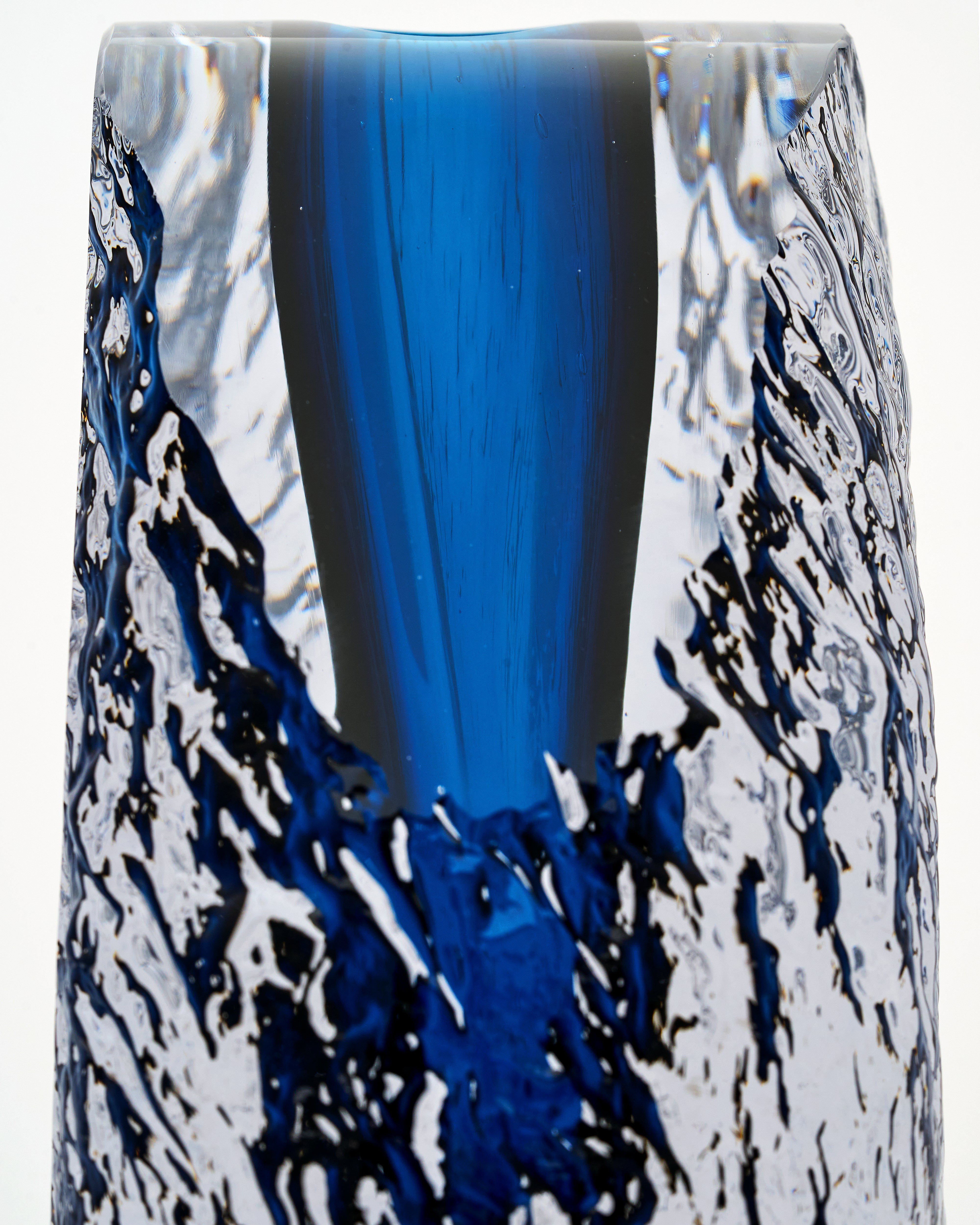 Modern Glass Resin Pot - Blue