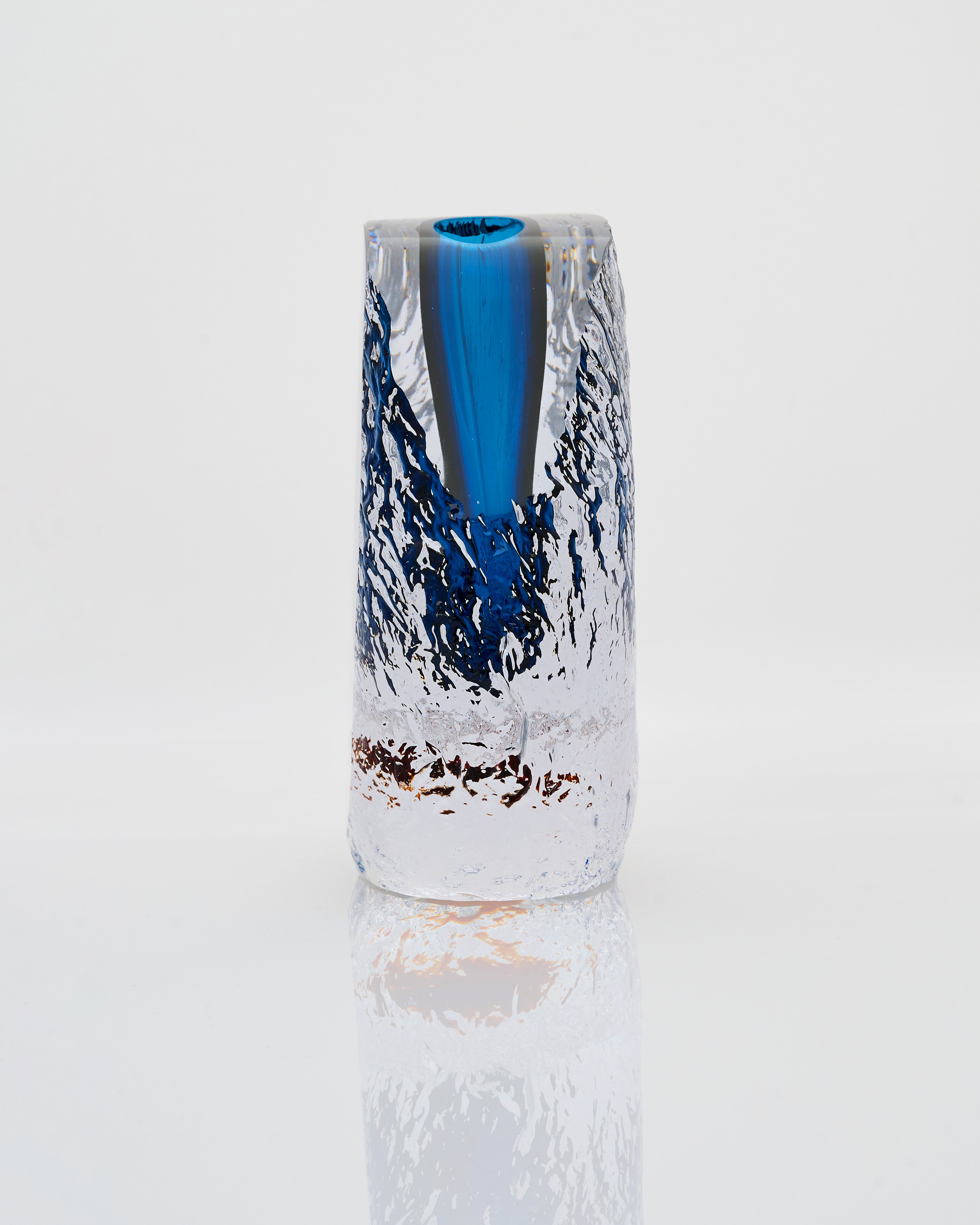 Modern Glass Resin Pot - Blue