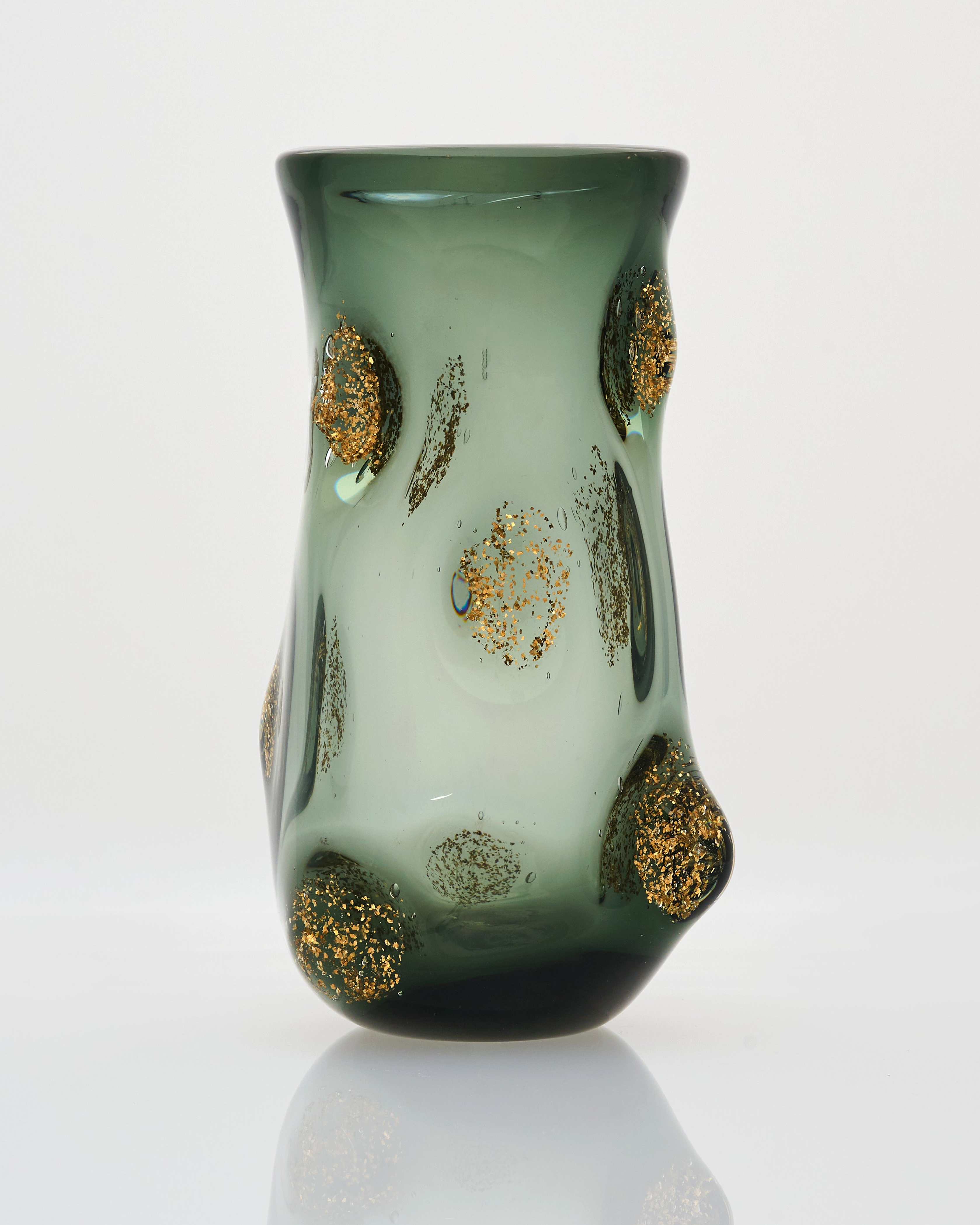 Olive Green Swirl Pot