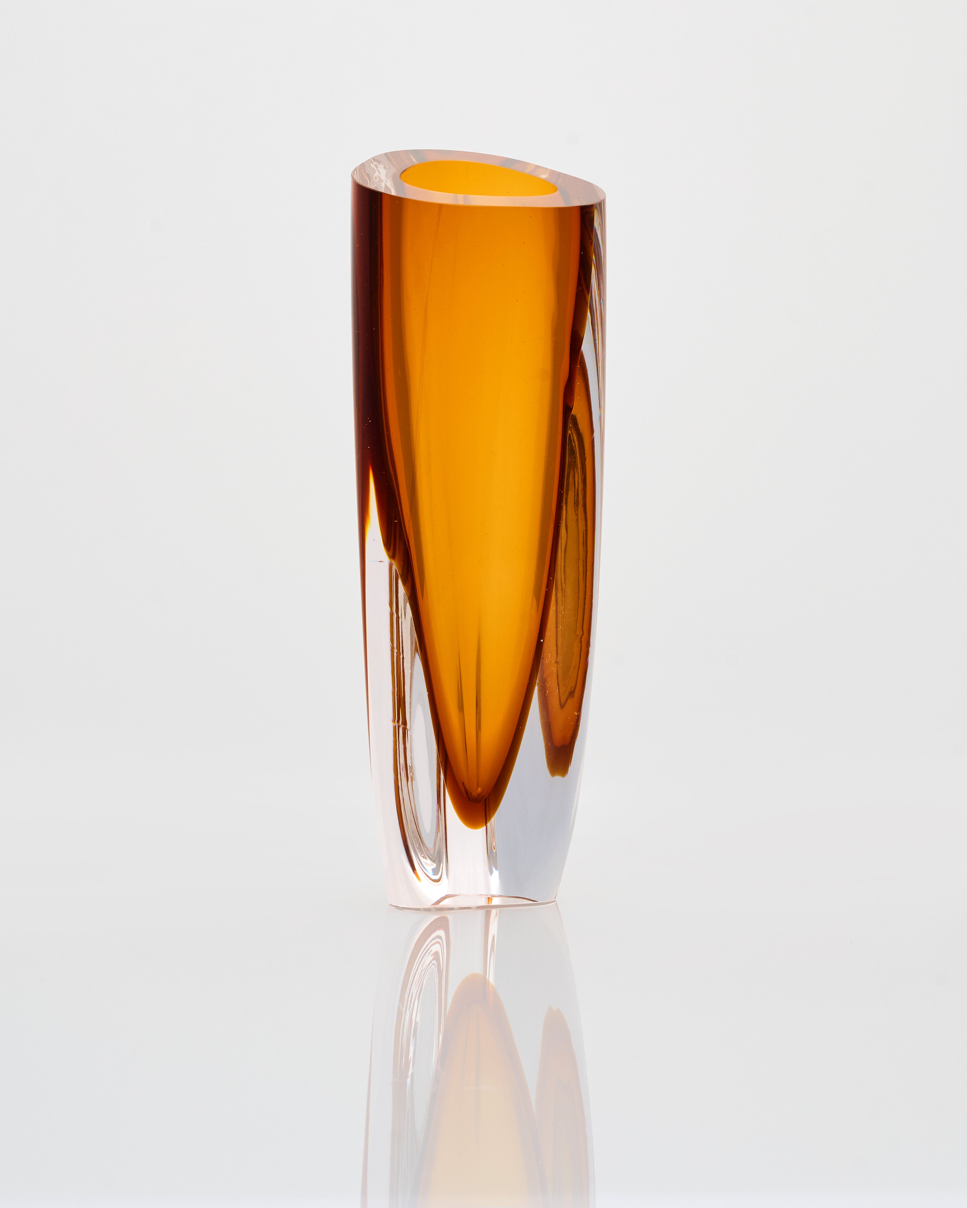 Amber Cone Vase