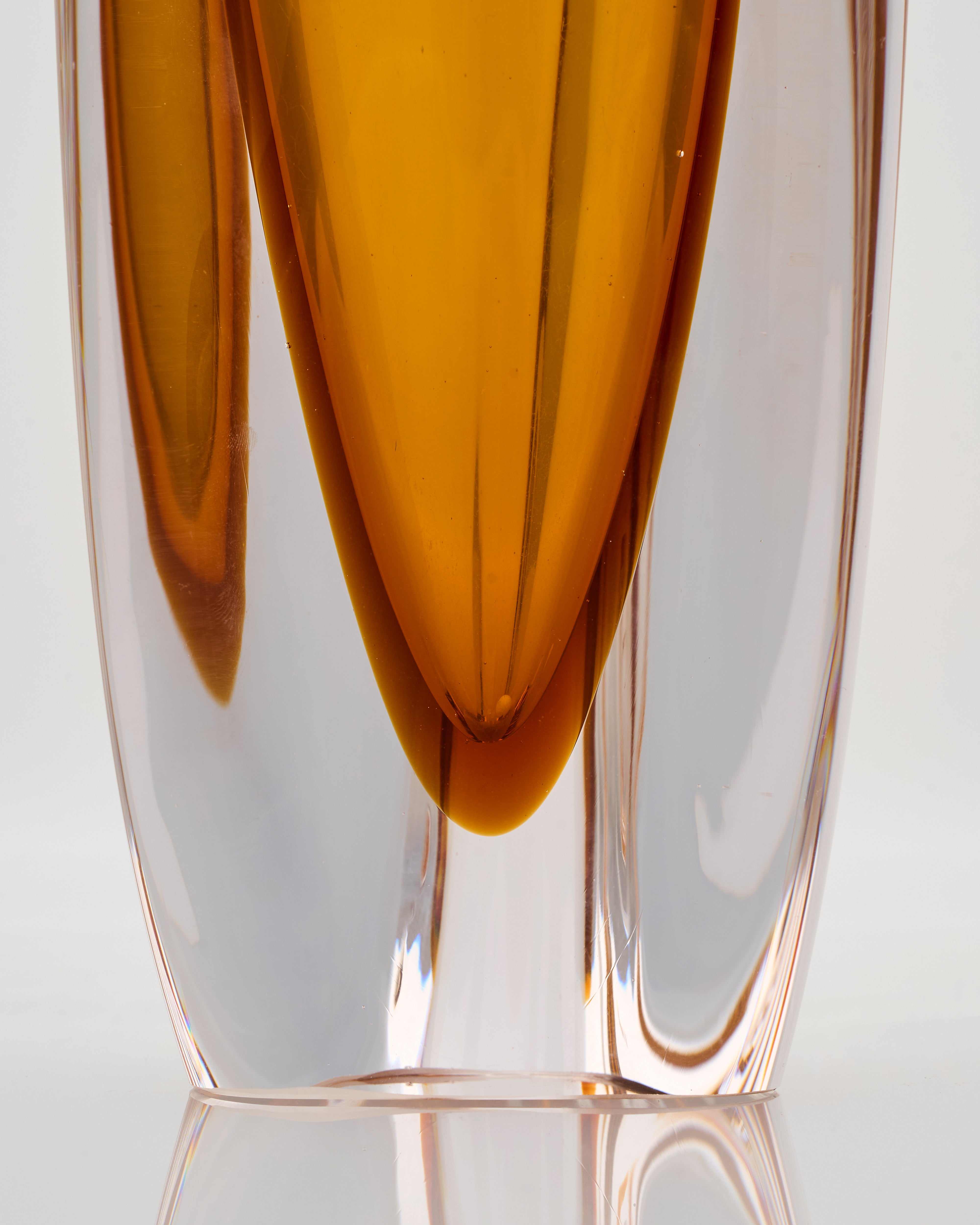 Amber Cone Vase