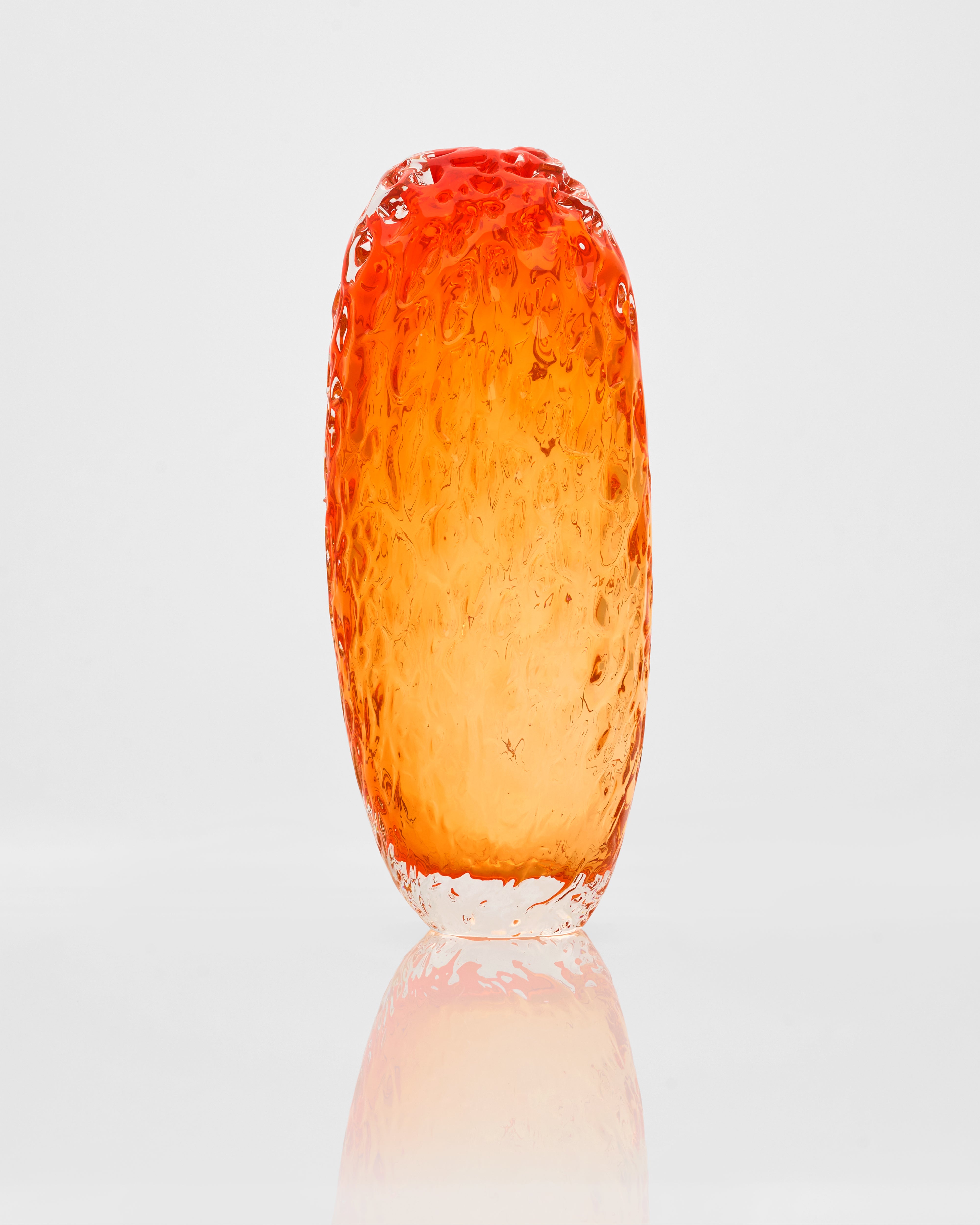 Modern Saffron Crystal Vase Set