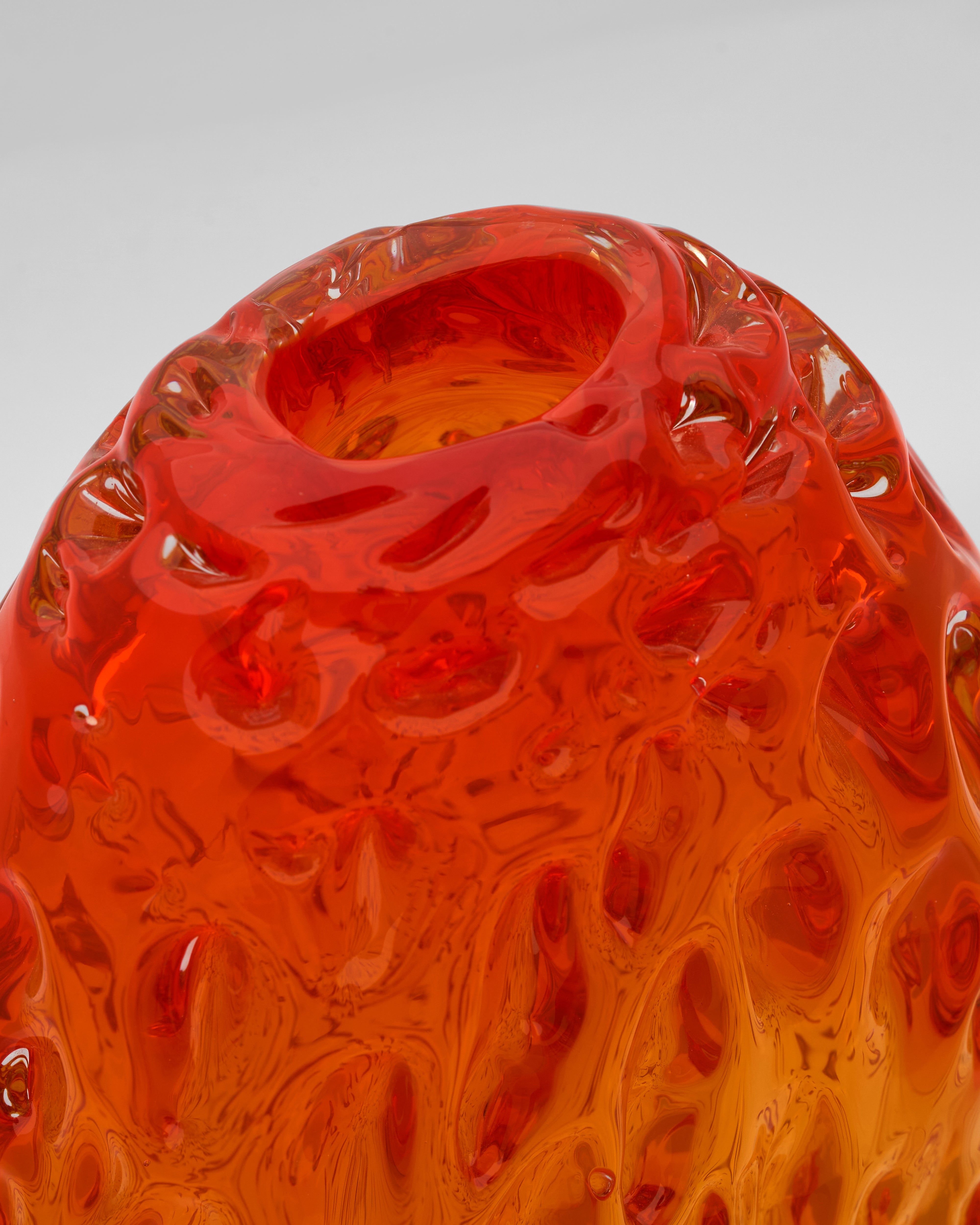 Modern Saffron Crystal Vase Set