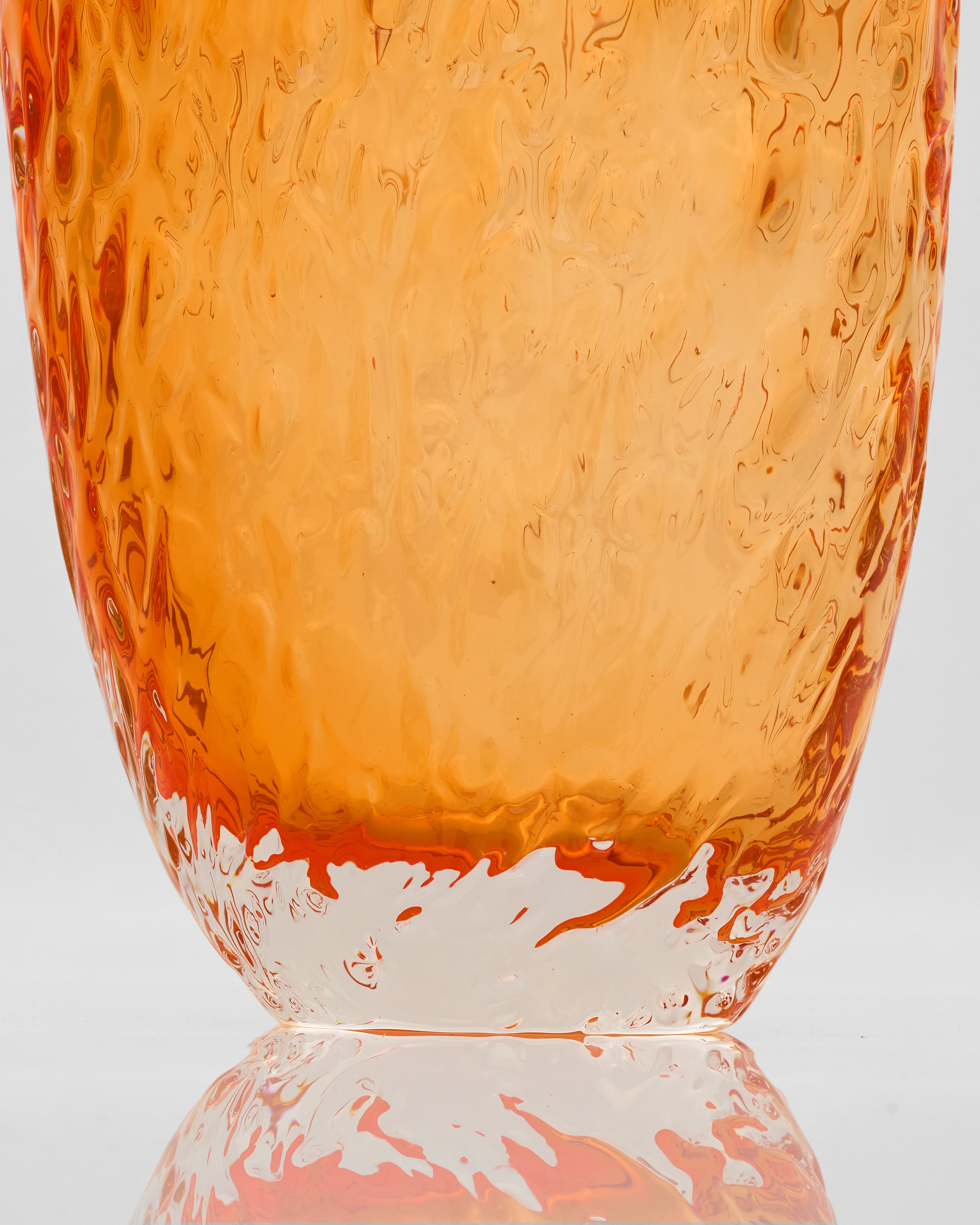 Modern Saffron Crystal Vase Set