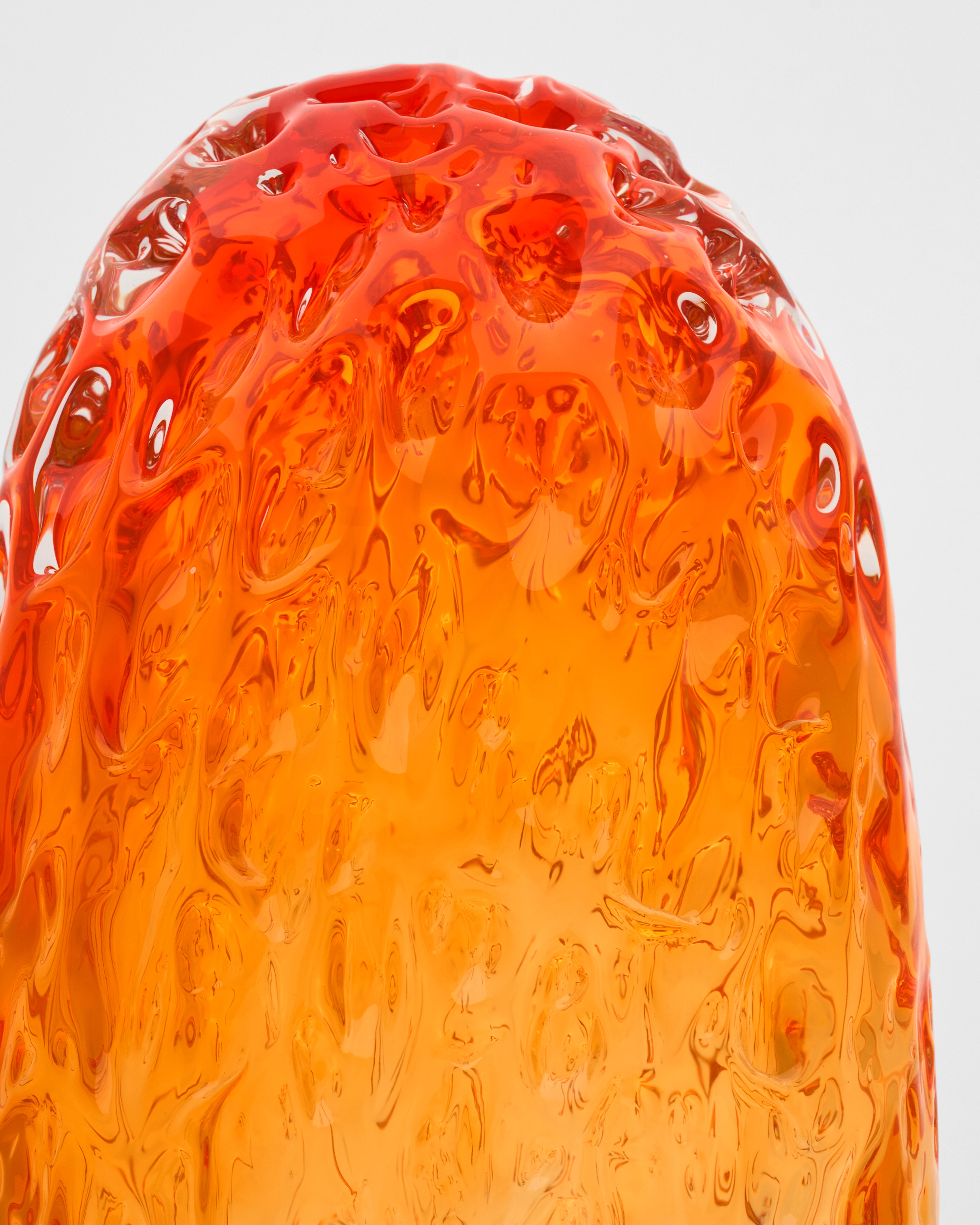 Modern Saffron Crystal Vase Set